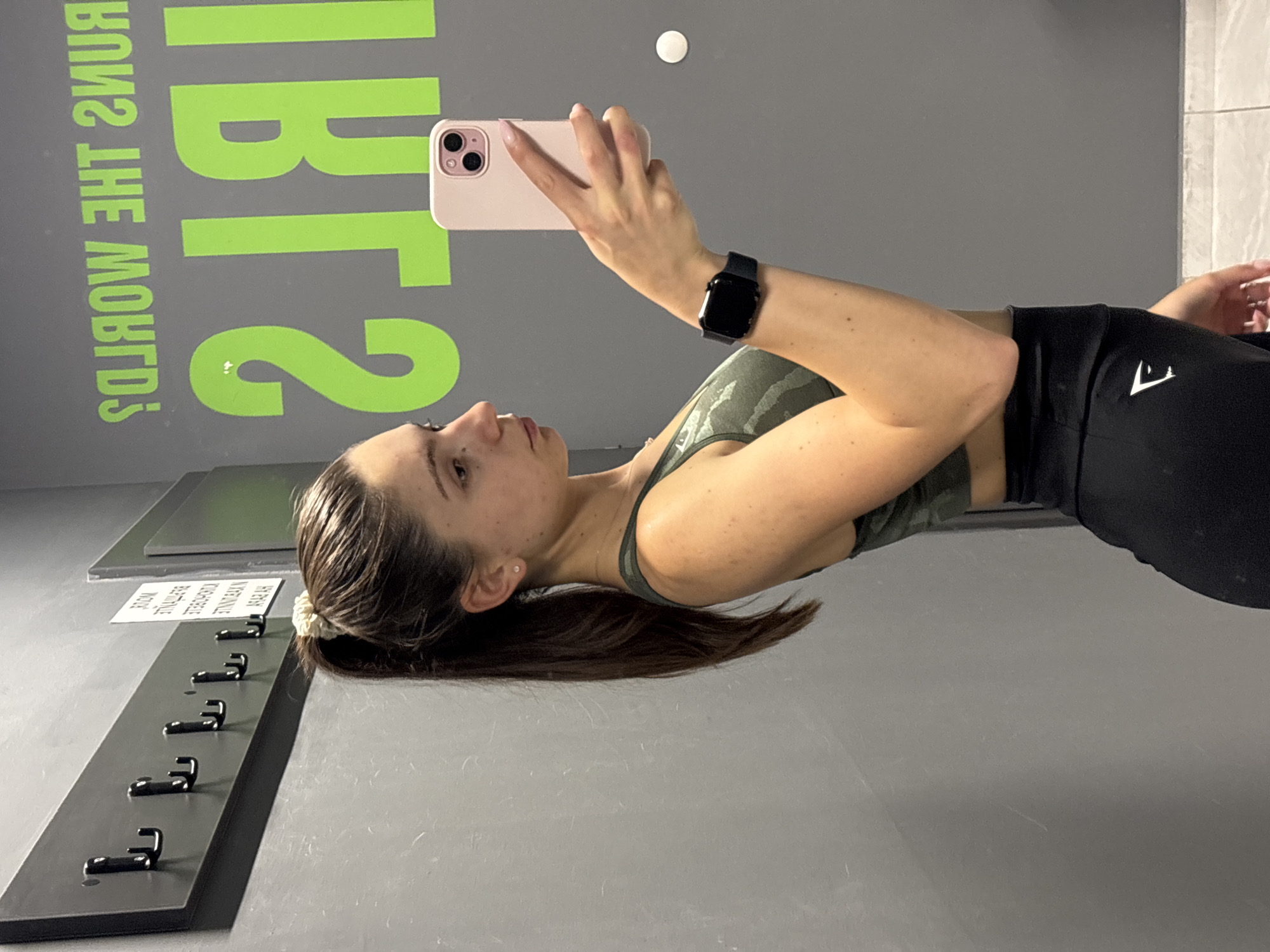 Gym locker room mirror selfies in Varna, Bulgaria