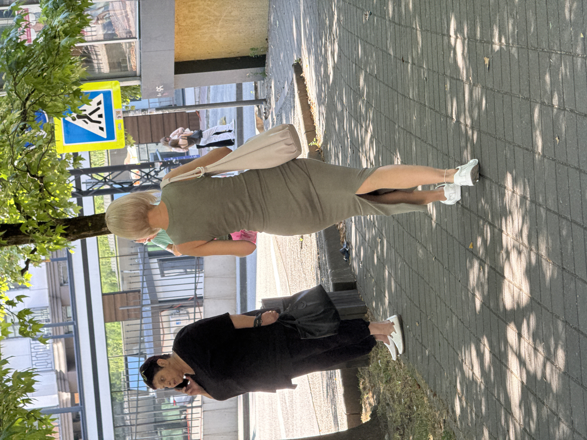 Quiet afternoon scenes around Sochi's streets and sidewalks