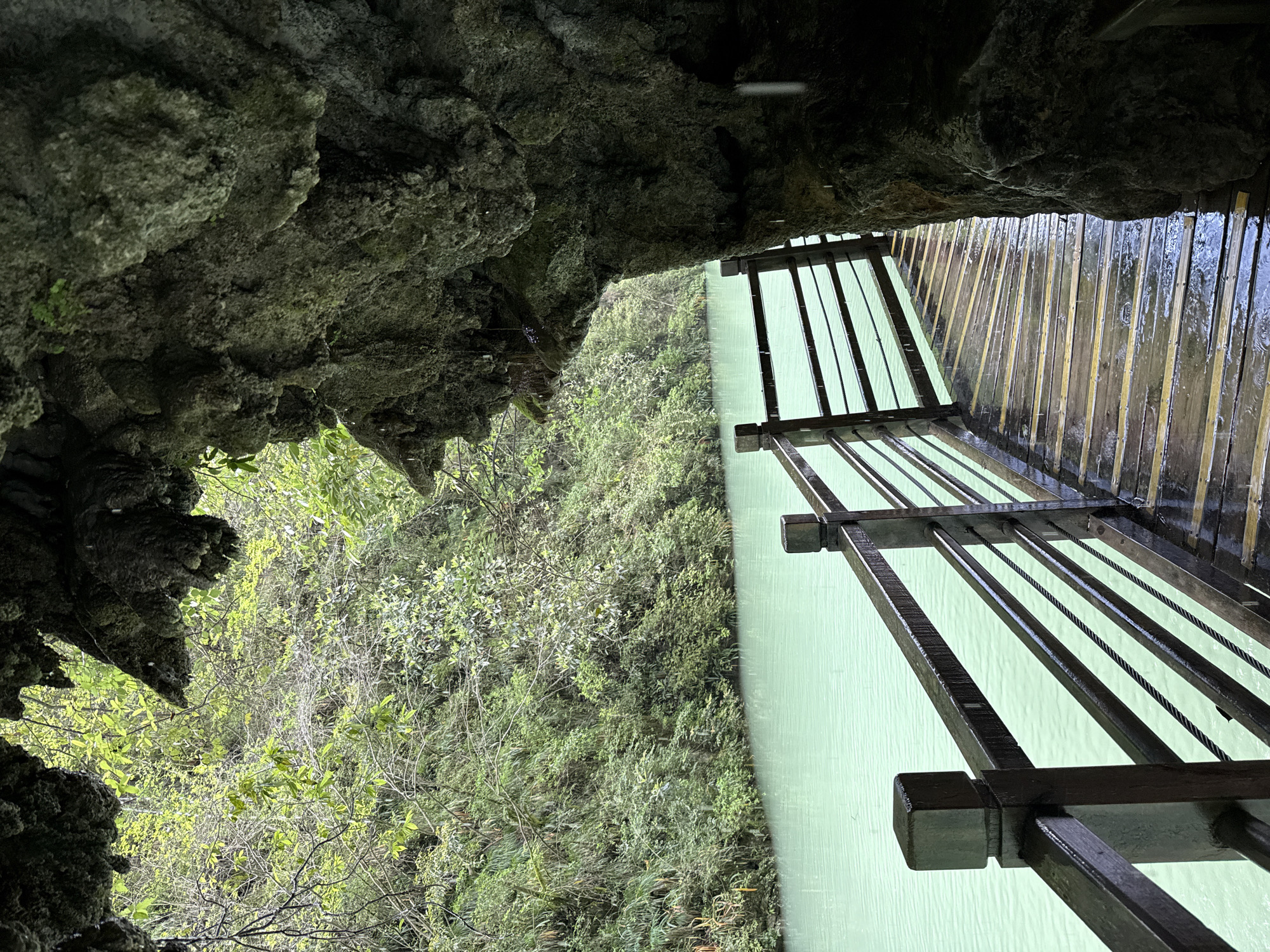 Cave interior view documented in Zhangjiajie, China