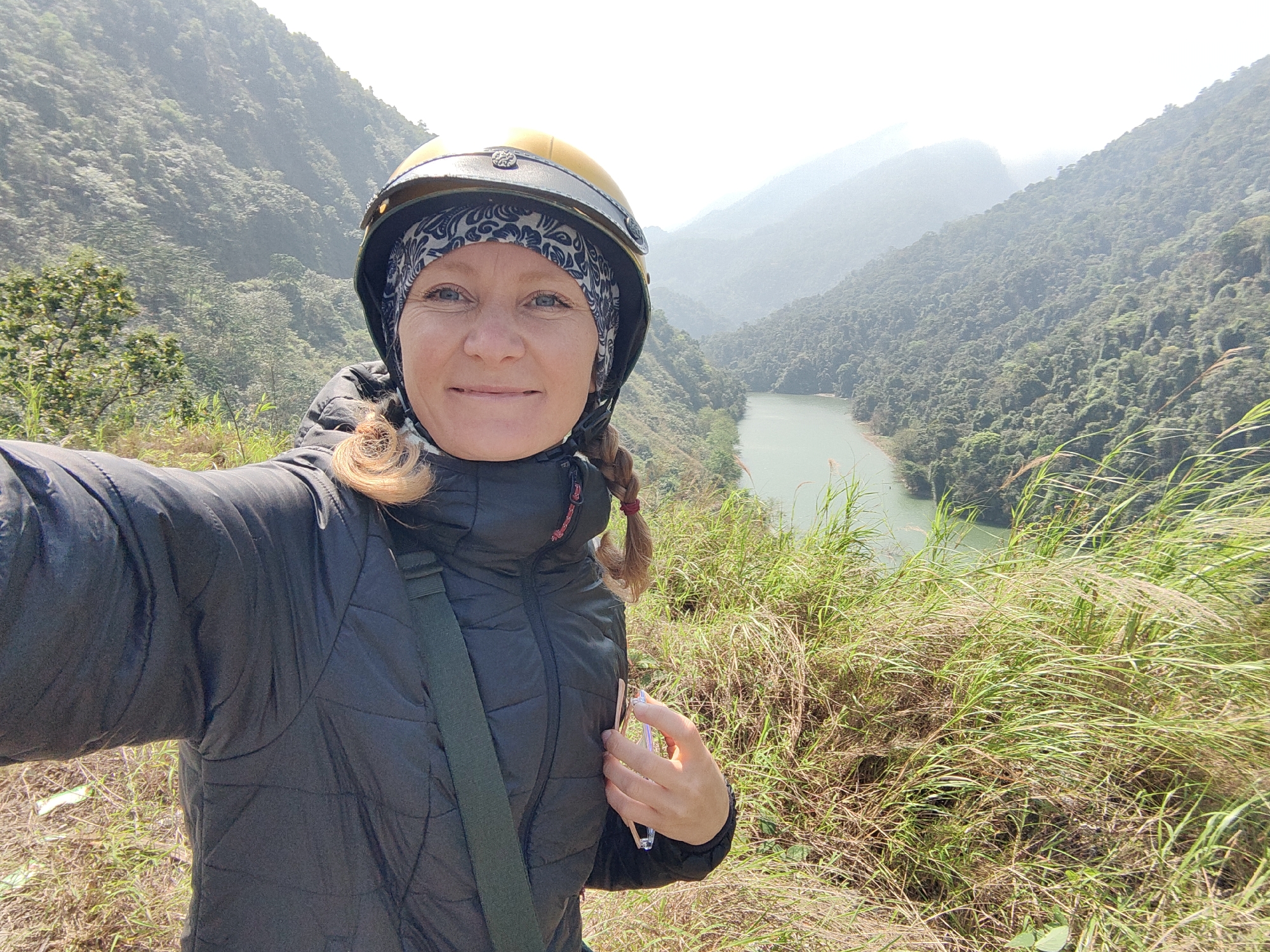 Motorcycle journey documented through rural Vietnam mountains