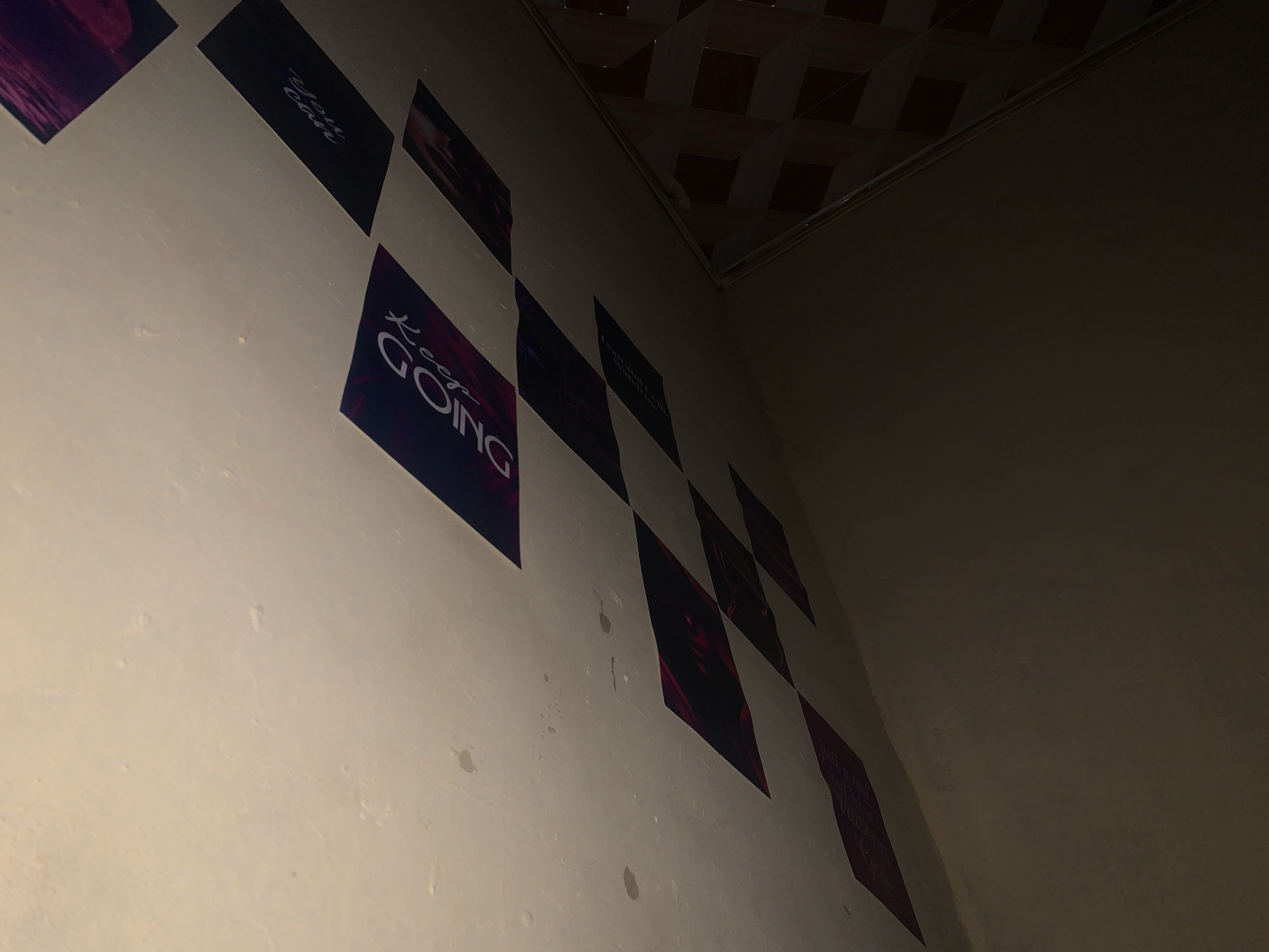 Motivational posters displaying inspirational messages observed on Keffi room wall