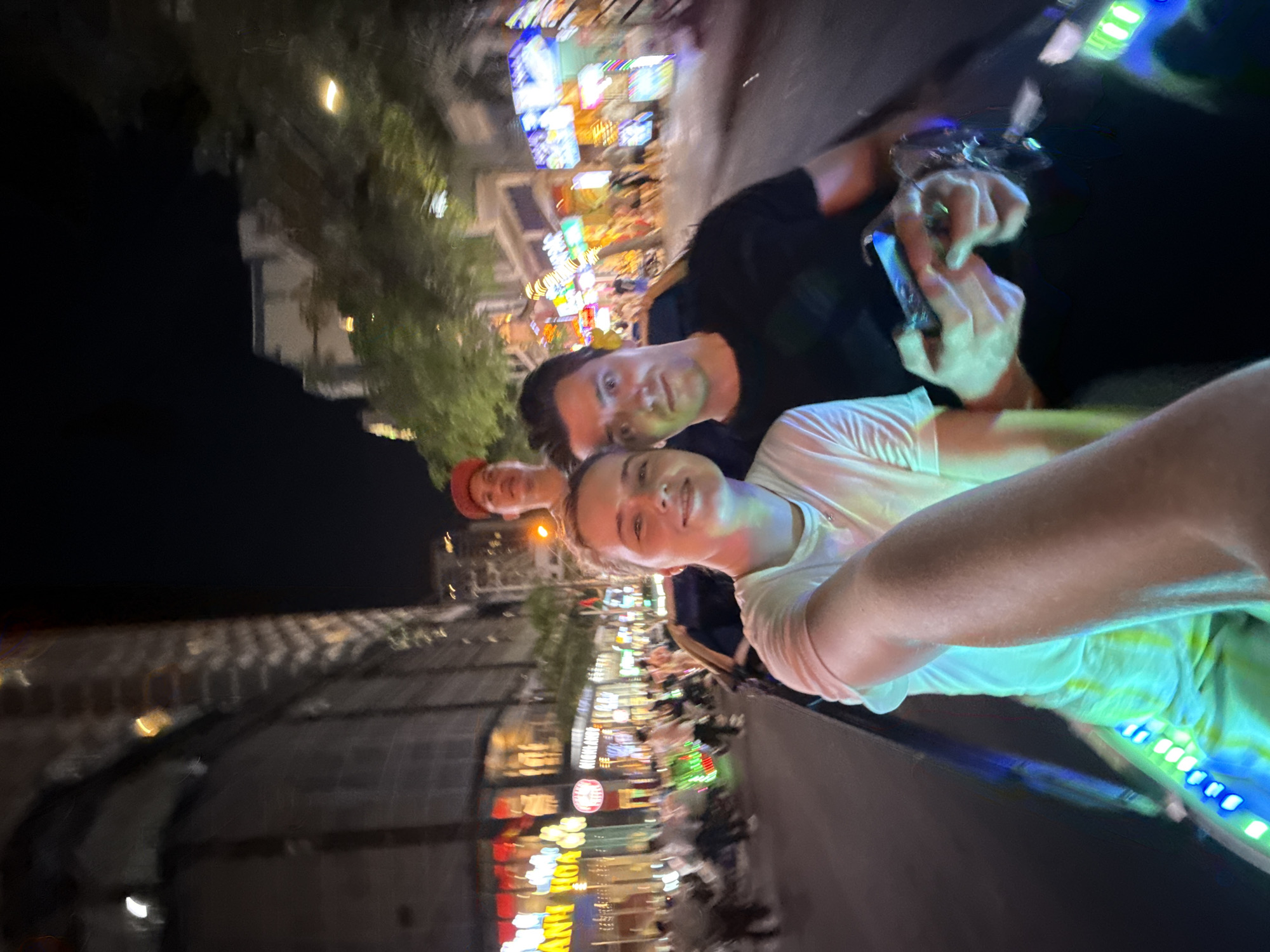 Nighttime street scenes captured in Nha Trang, Vietnam