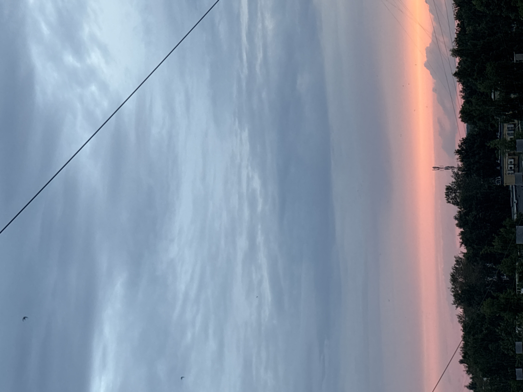 Casual backyard hangout in Chaikovsky under a summer sunset