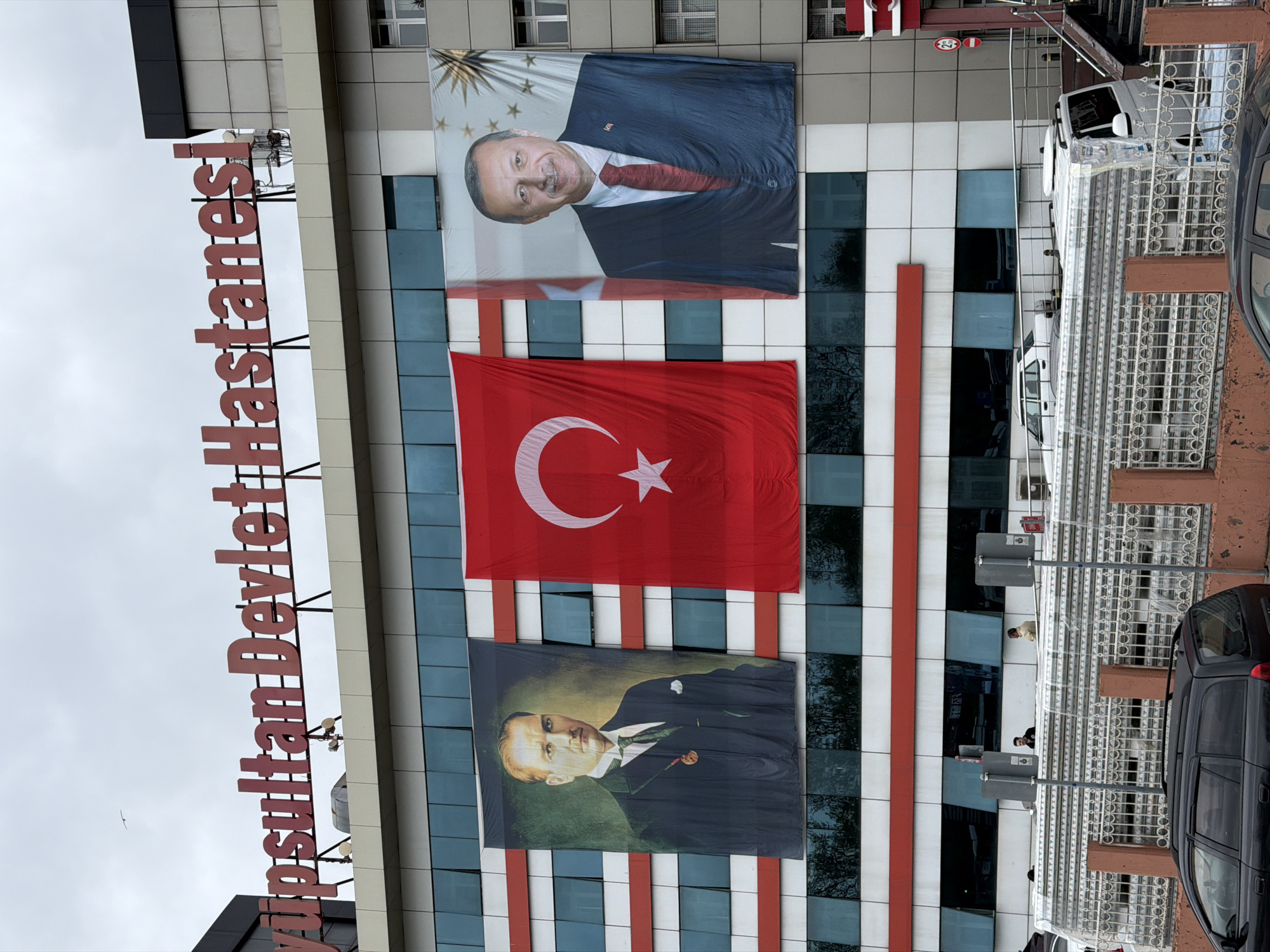 Eyüpsultan State Hospital exterior documented in Istanbul