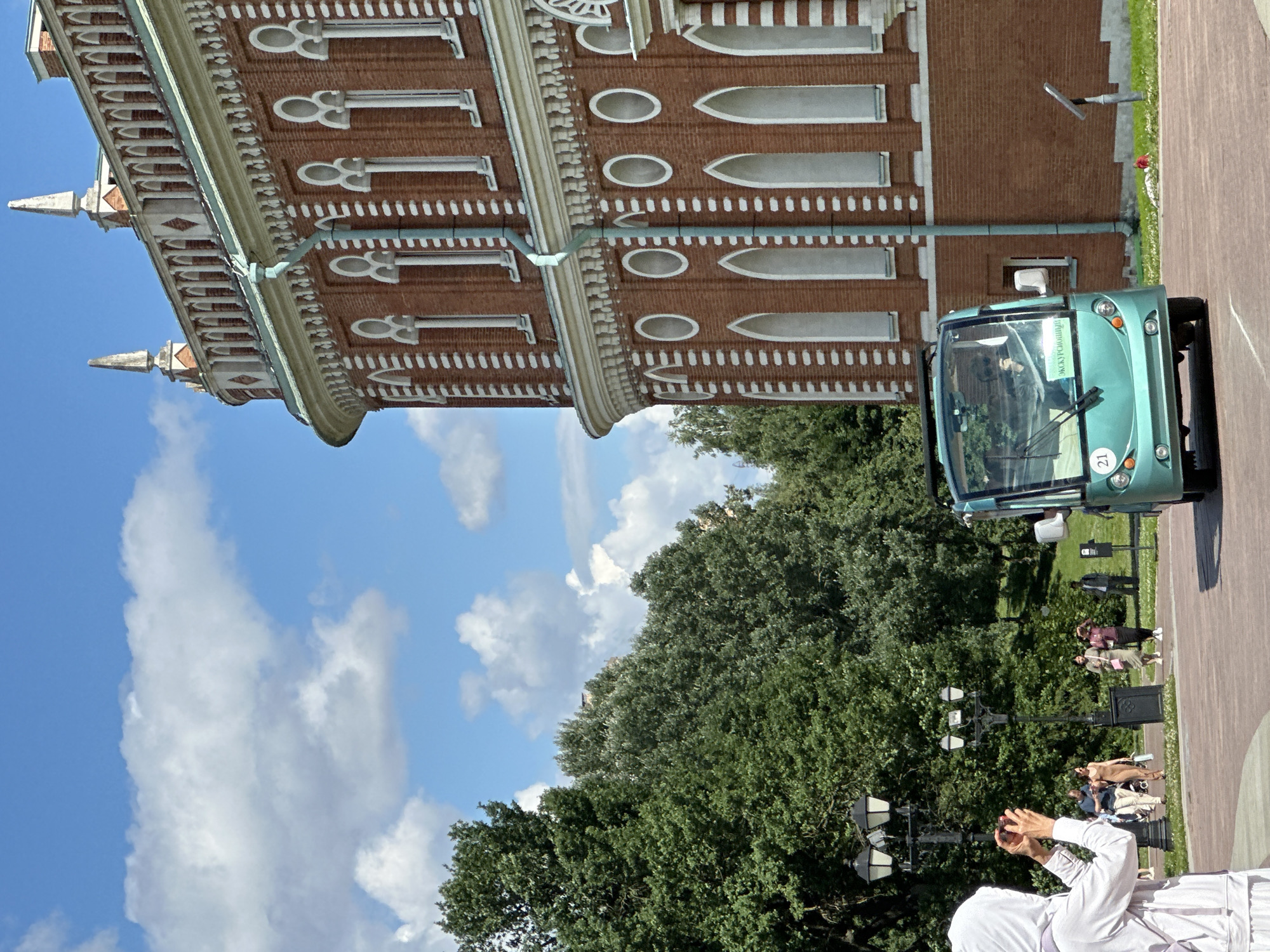 Summer day at Moscow's Tsaritsyno Park palace complex