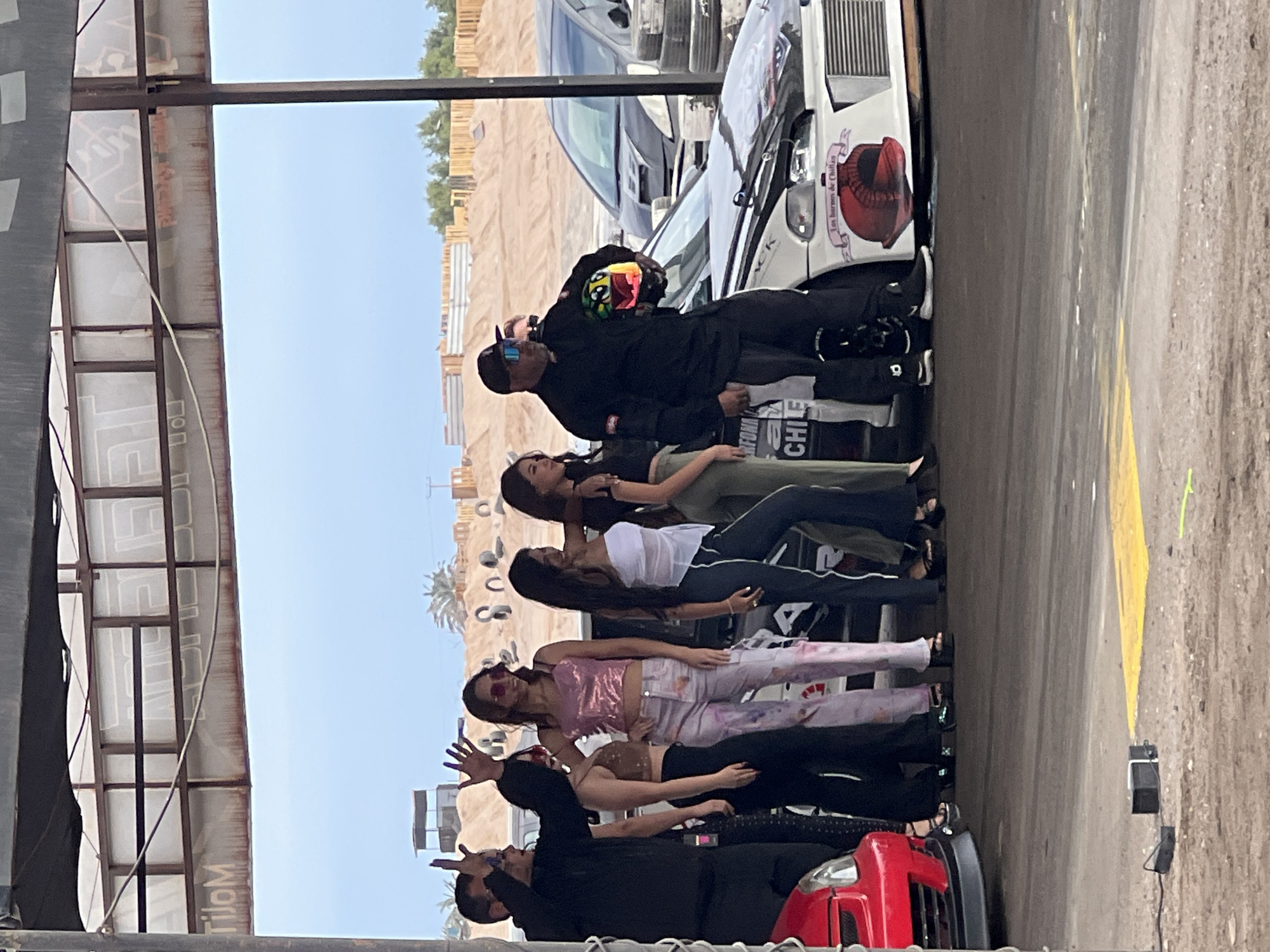 Drag racing event at Arica's local track, June 2026