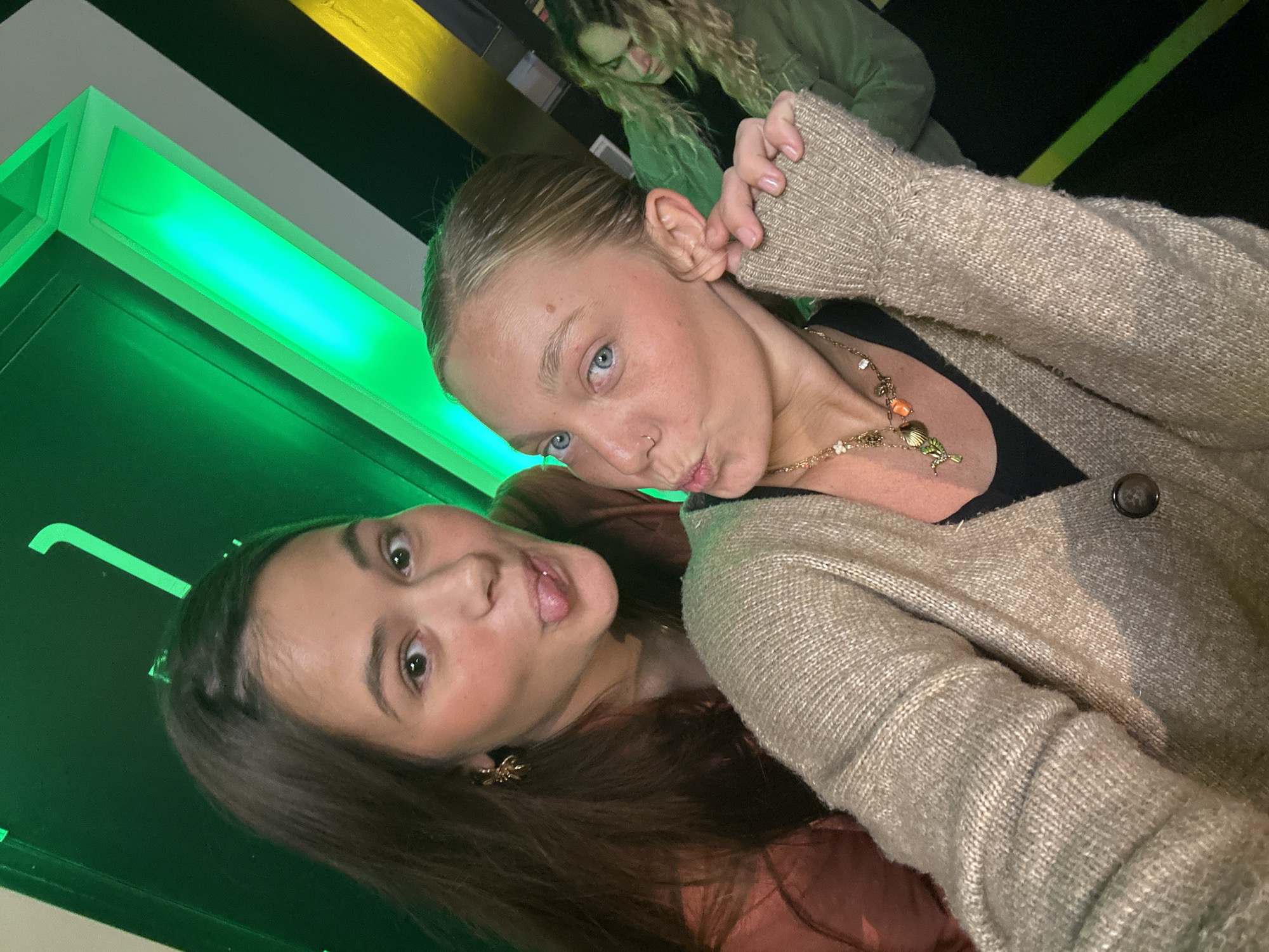 Young women visit Musi'Quiz entertainment venue in Lille