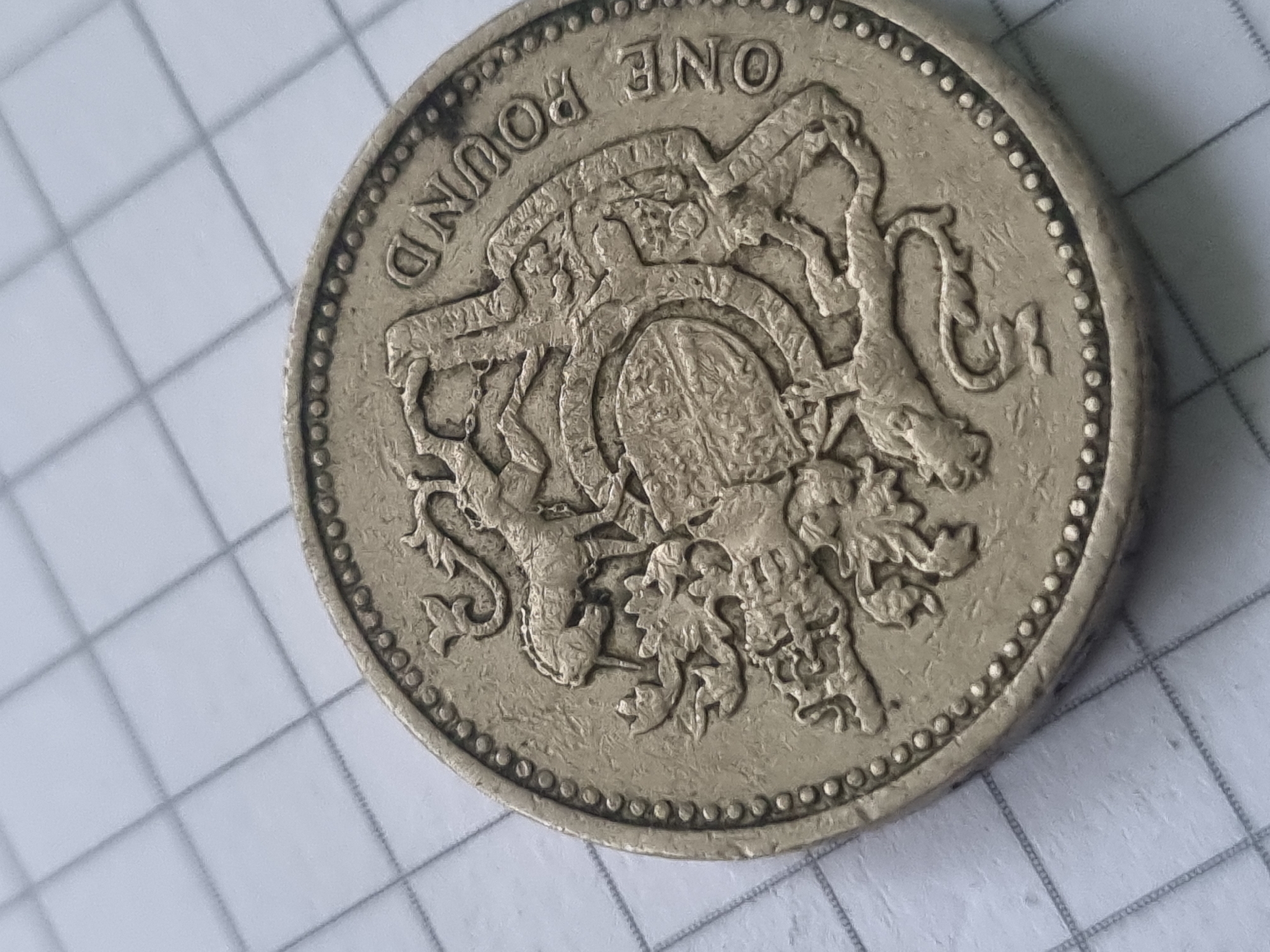 British coins documented on grid paper in Lithuanian villages