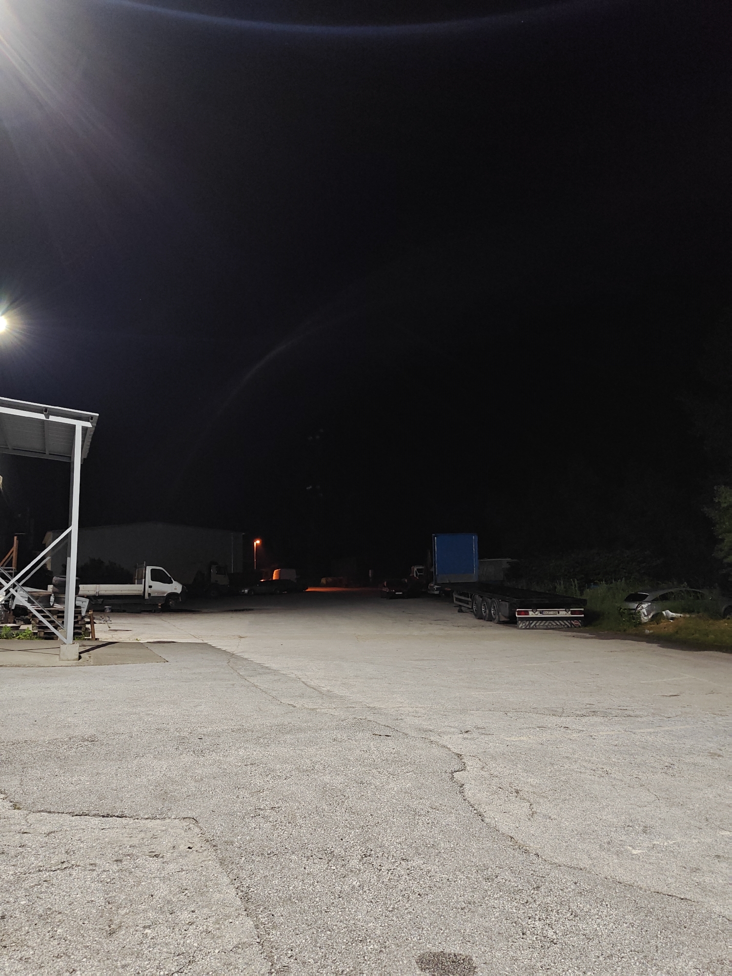 Late-night urban wandering documented through Smolyan, Bulgaria streets
