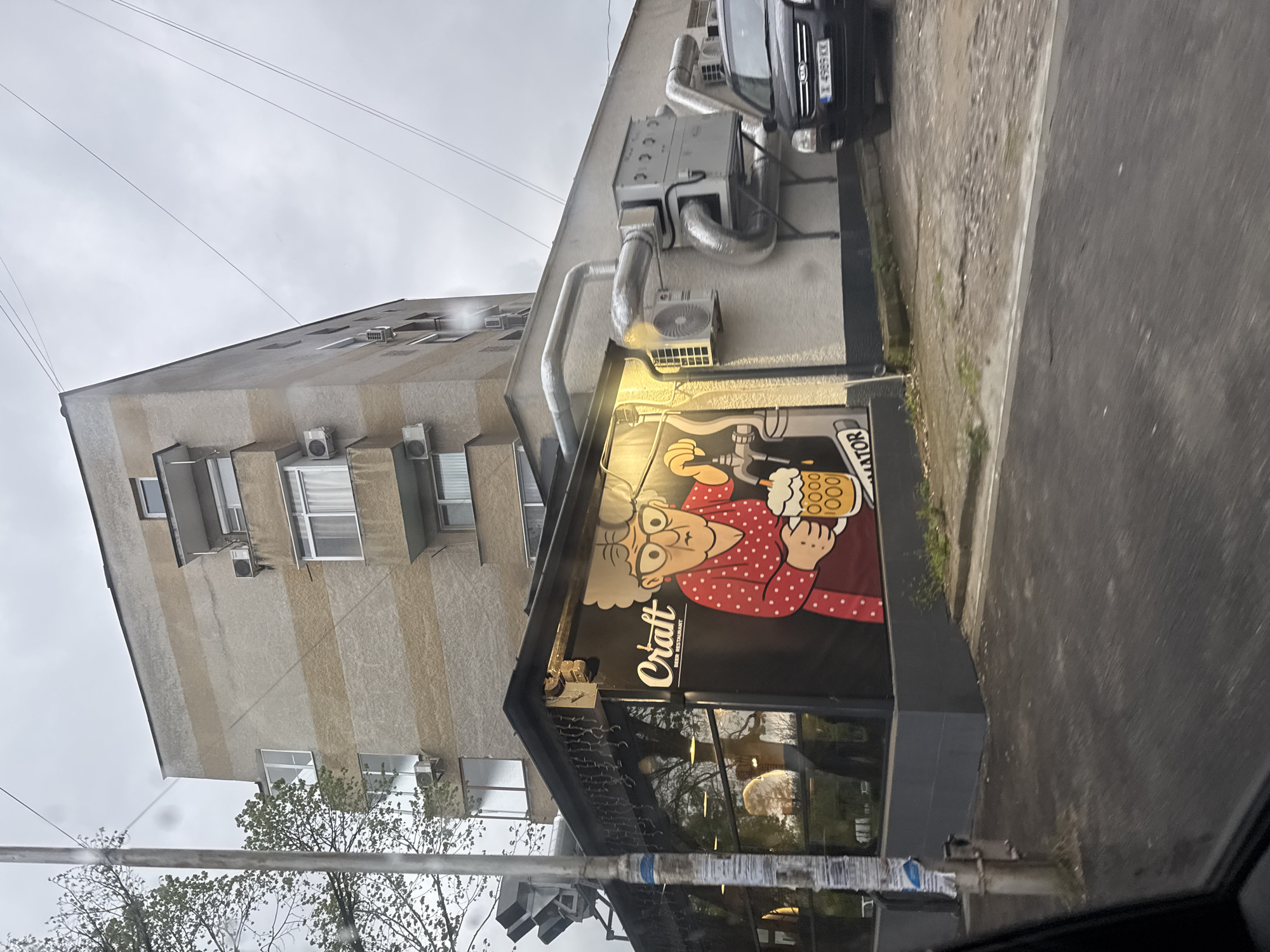 Witness documents commercial buildings and bar interior in Haskovo
