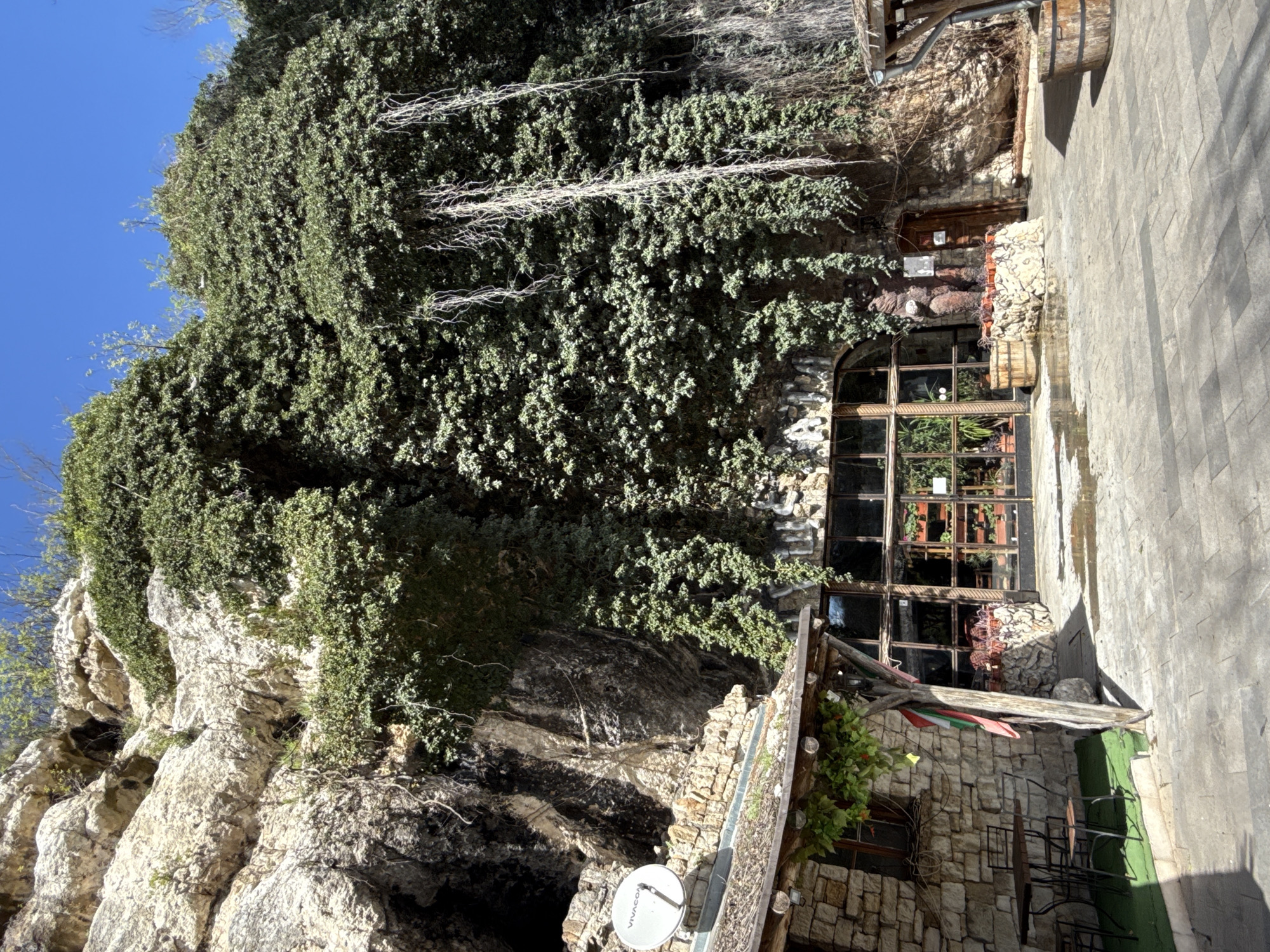 Stone structures documented in Pleven, Bulgaria amid lush vegetation