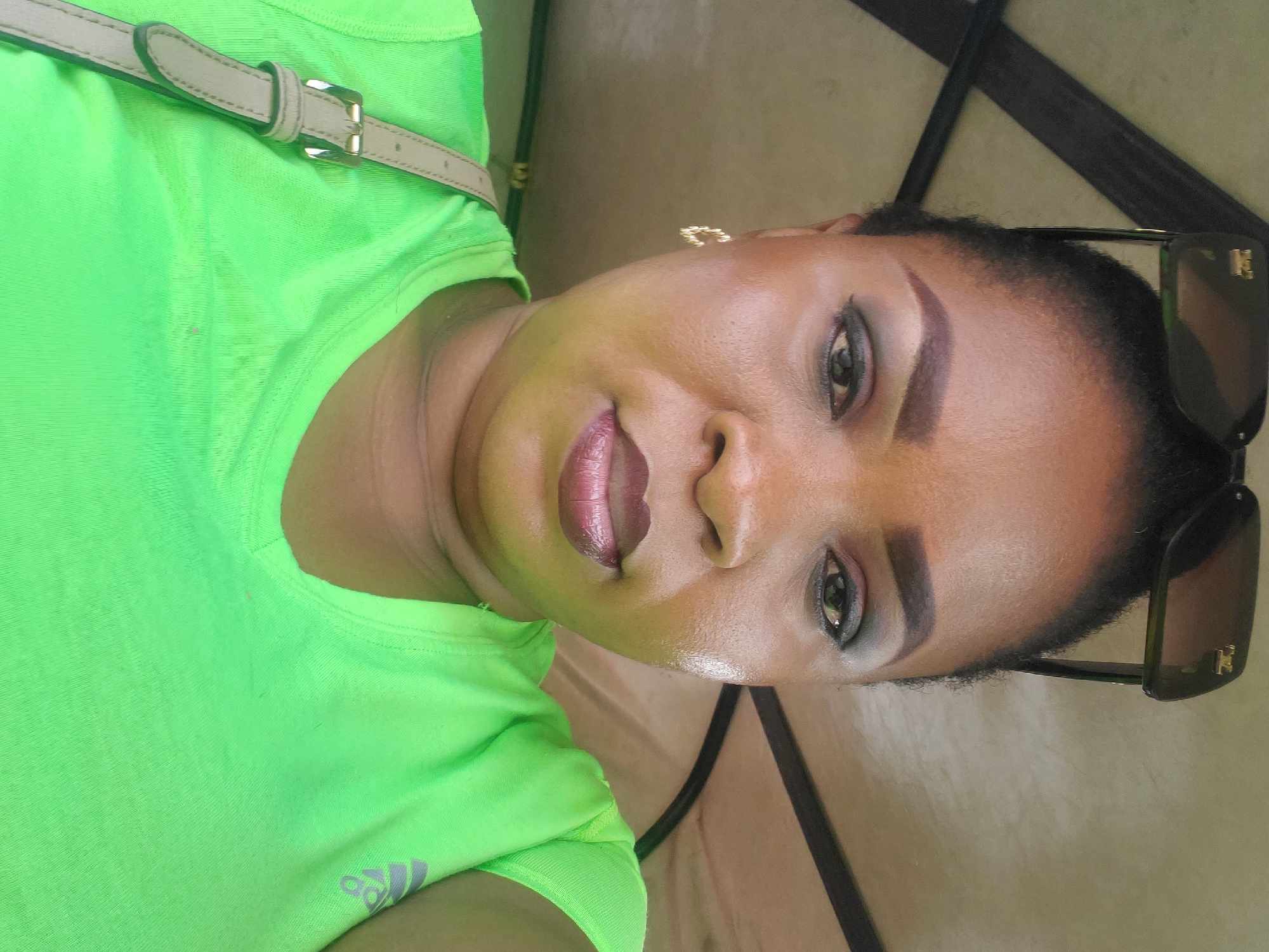 Portrait of smiling woman photographed in Lagos, Nigeria