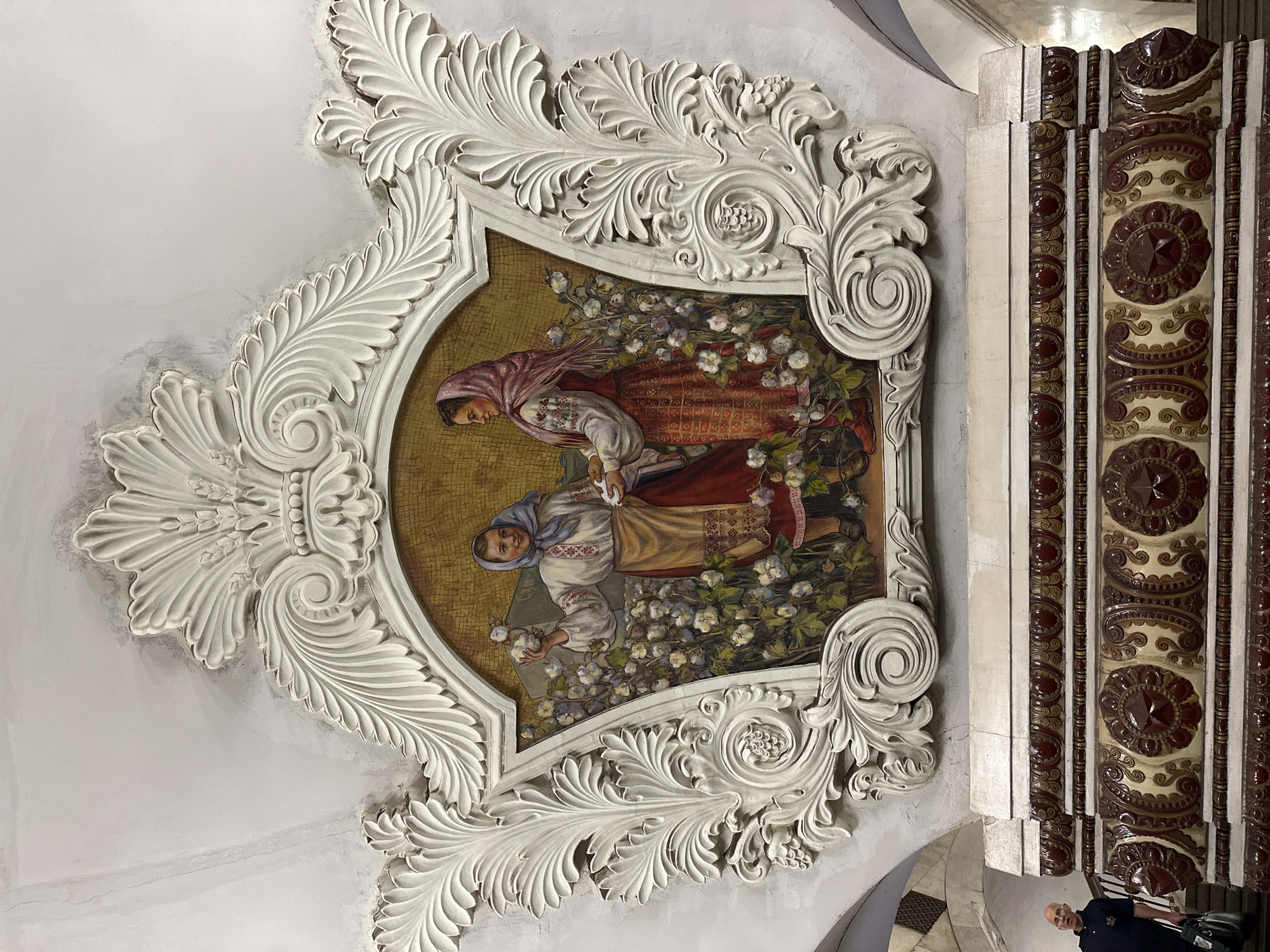 Soviet mosaics and murals inside Moscow's historic metro stations