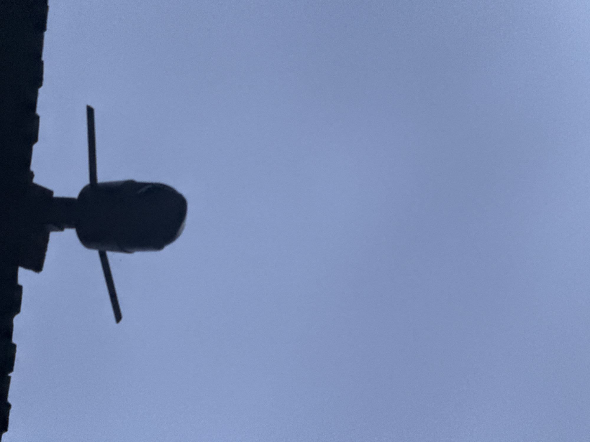 Evening documentation: sky view and digital greeting captured