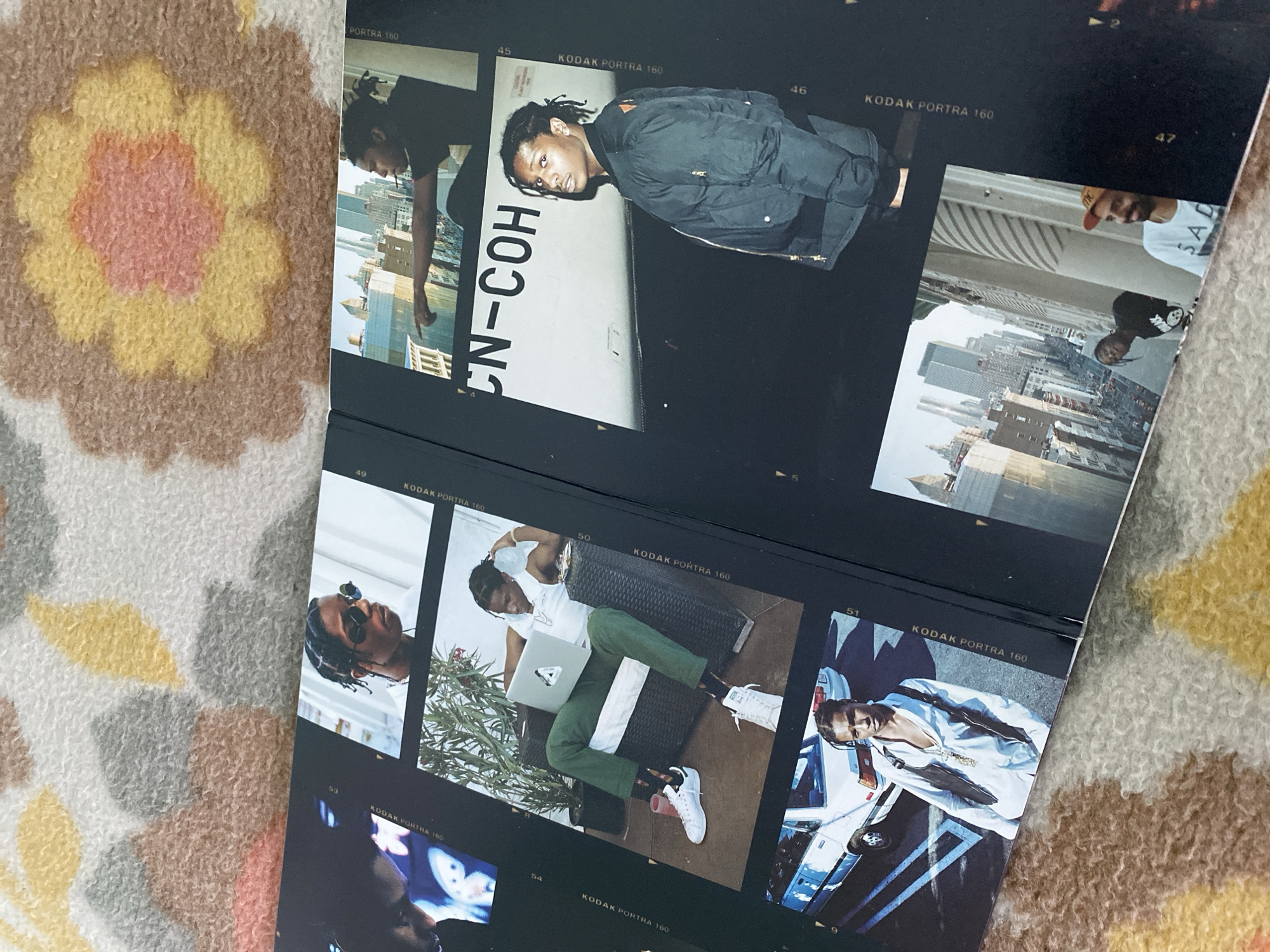 Personal photography and music memorabilia documented in residential setting