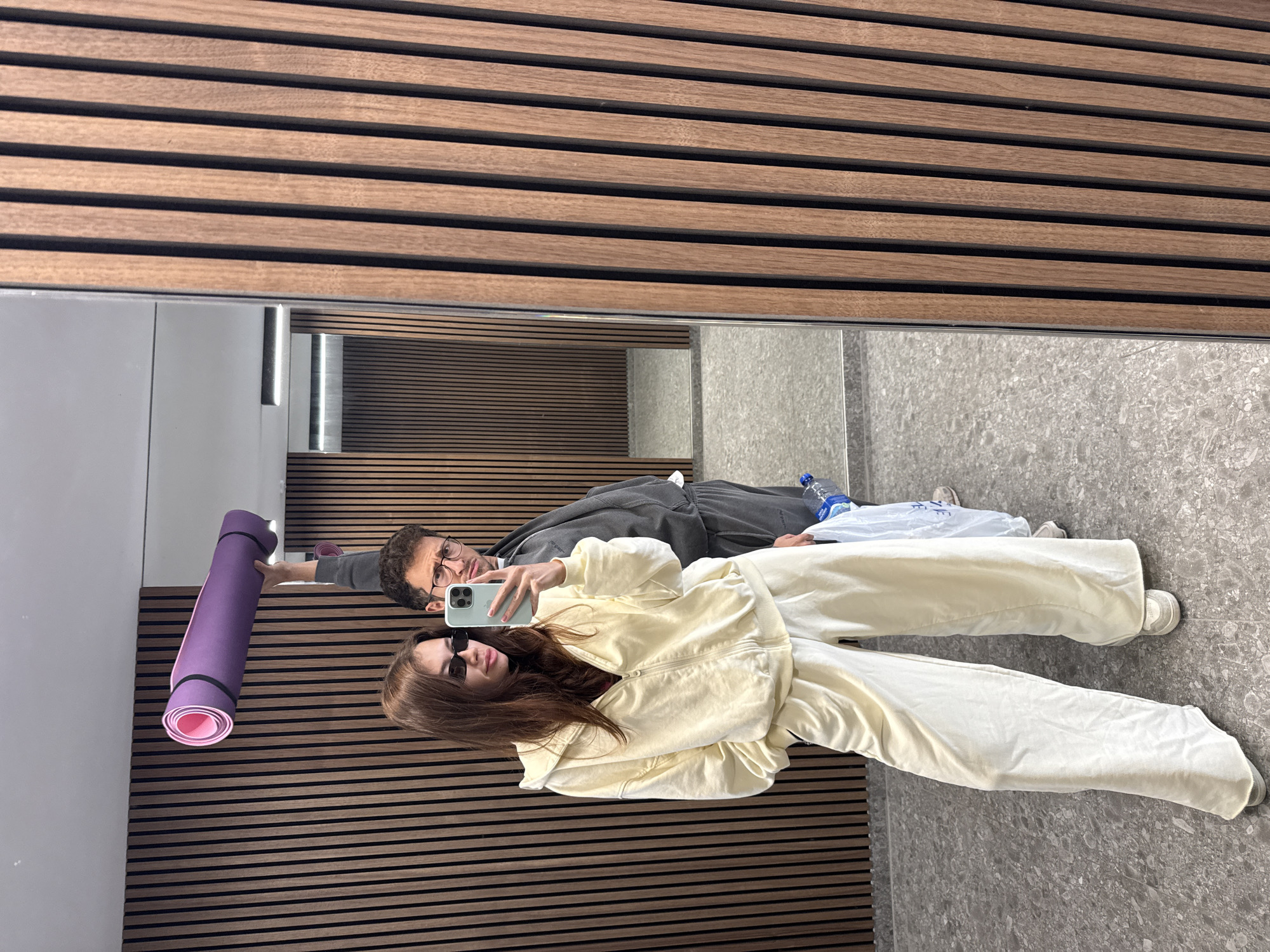 Couple Takes Mirror Selfie in Larnaca, Cyprus