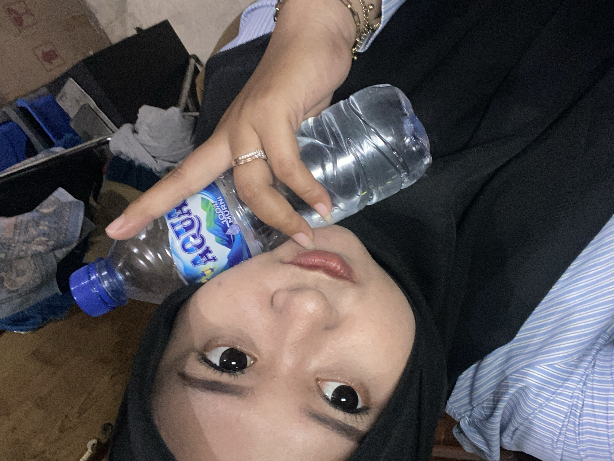 Late night indoor moments documented in Surabaya office setting
