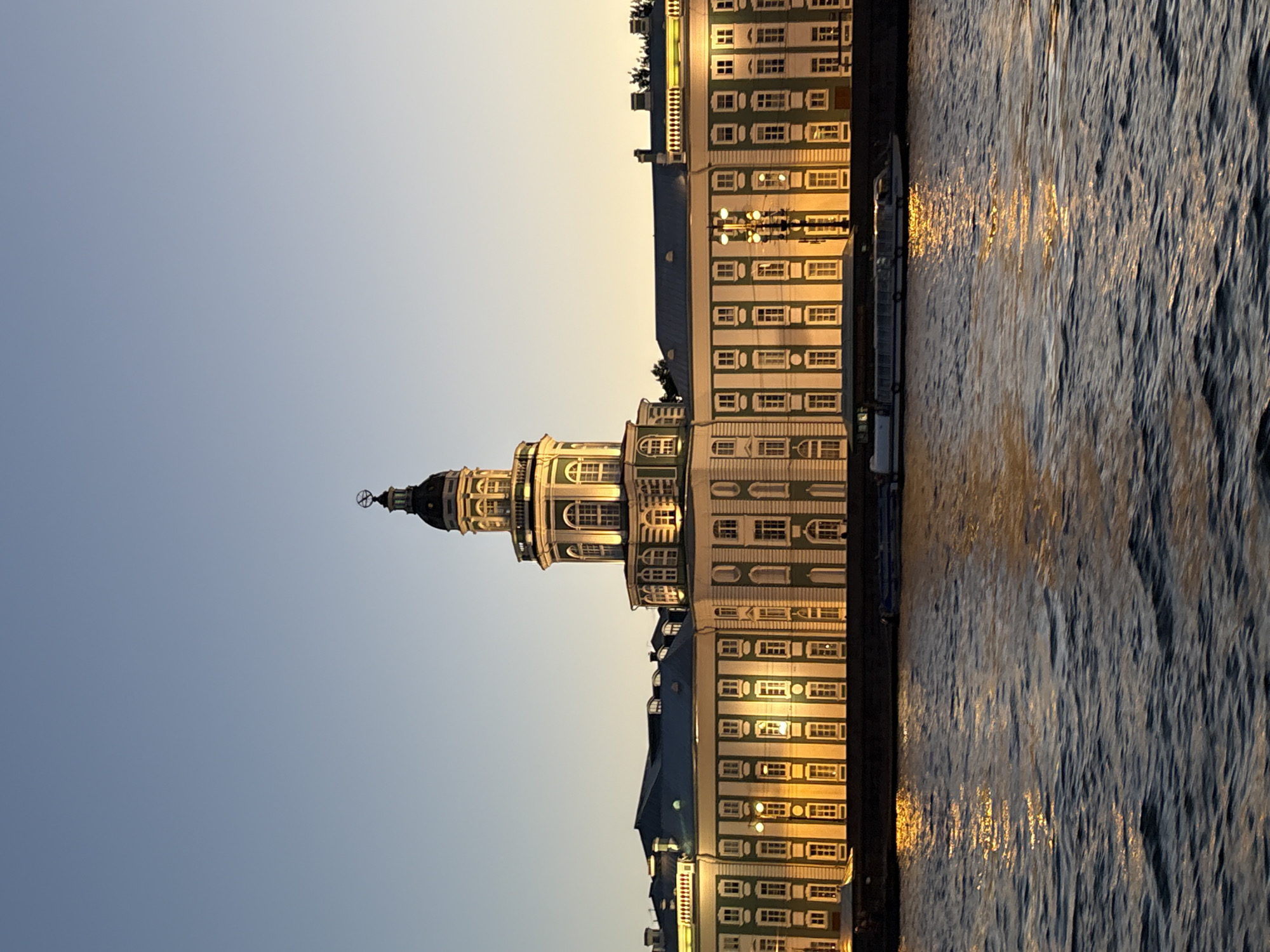 Evening boat party on the Neva during St. Petersburg's white nights