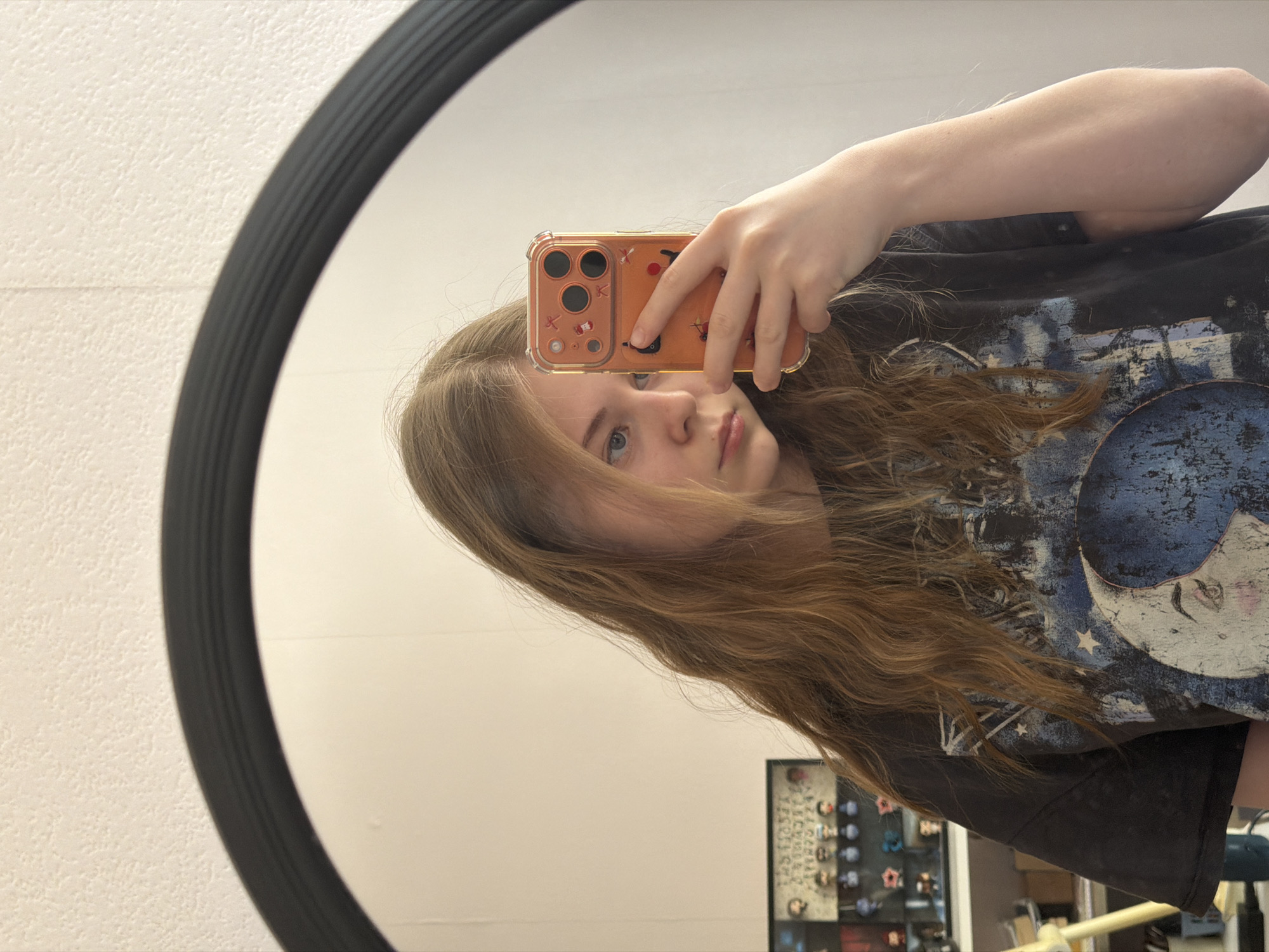 Morning selfie session captured in Perm apartment