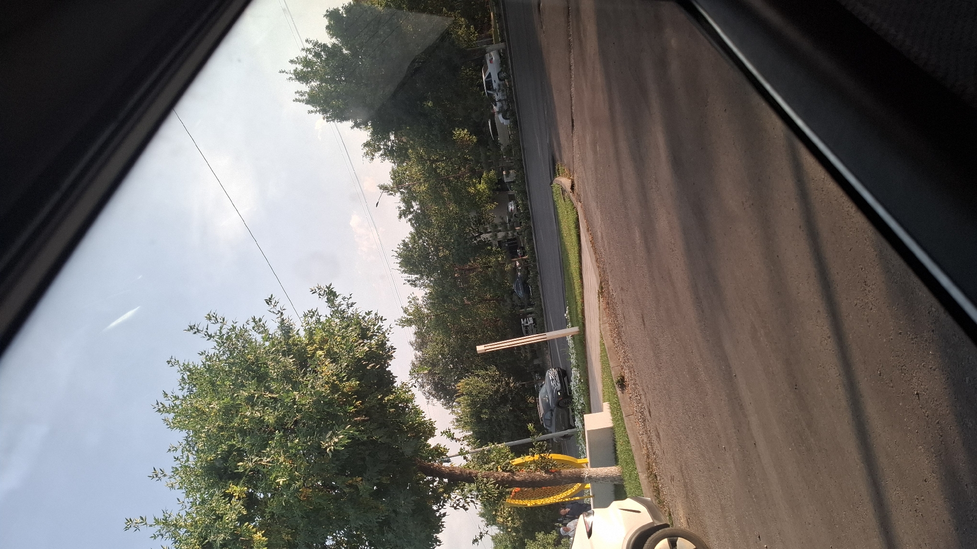 Shymkent park and street scenes on a summer afternoon