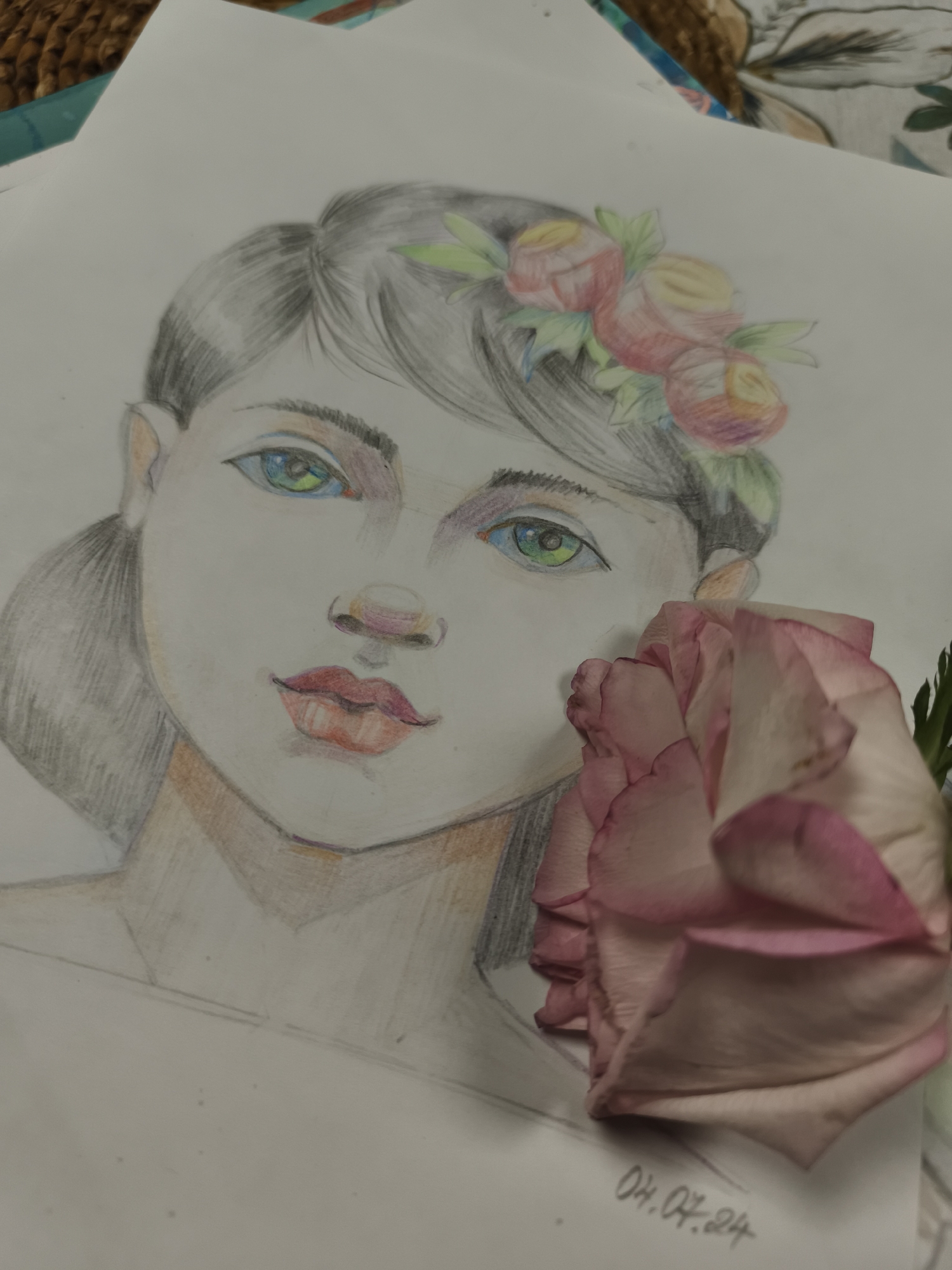 Mixed media artwork shared from a Saint-Denis creative session