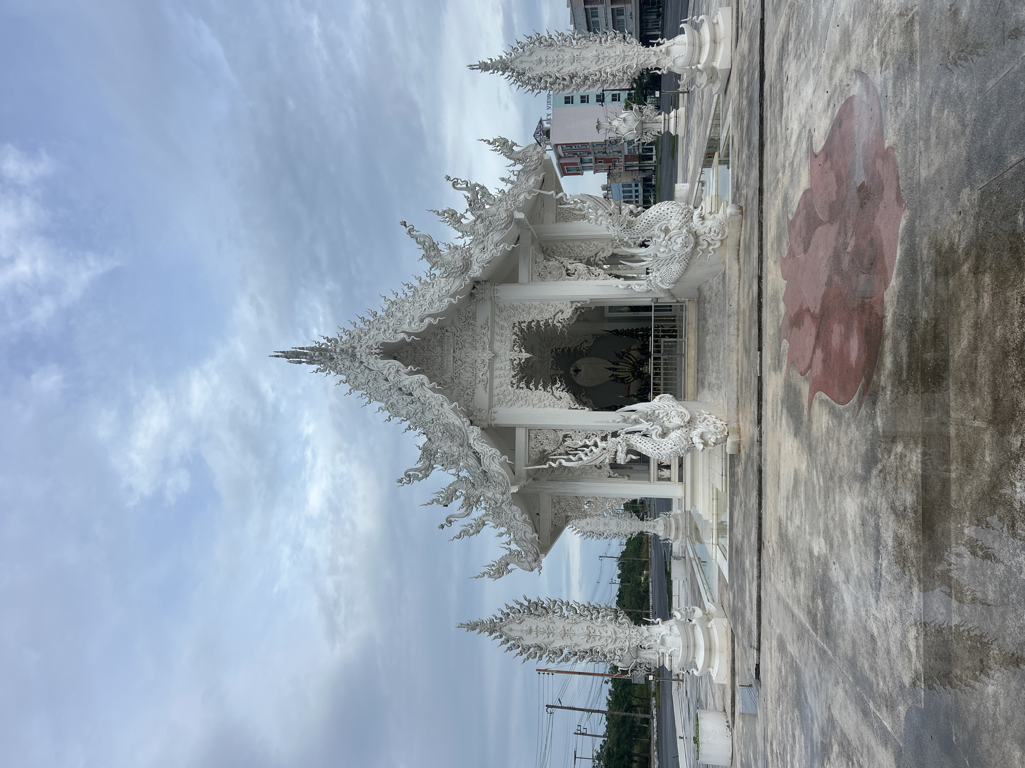 Ornate temple complex in southern Thailand, dragons and all