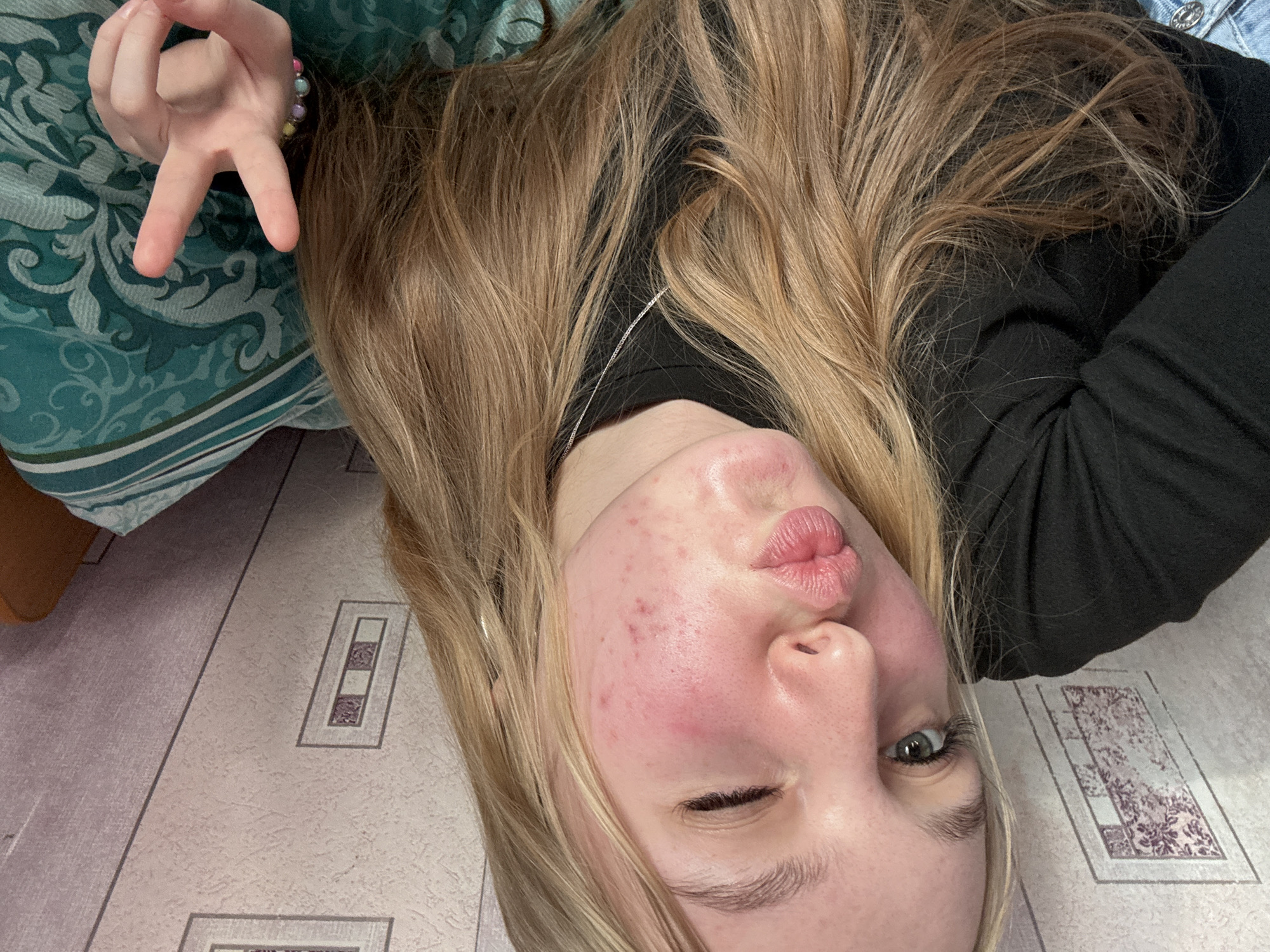 Casual selfie session captured in Perm residential setting