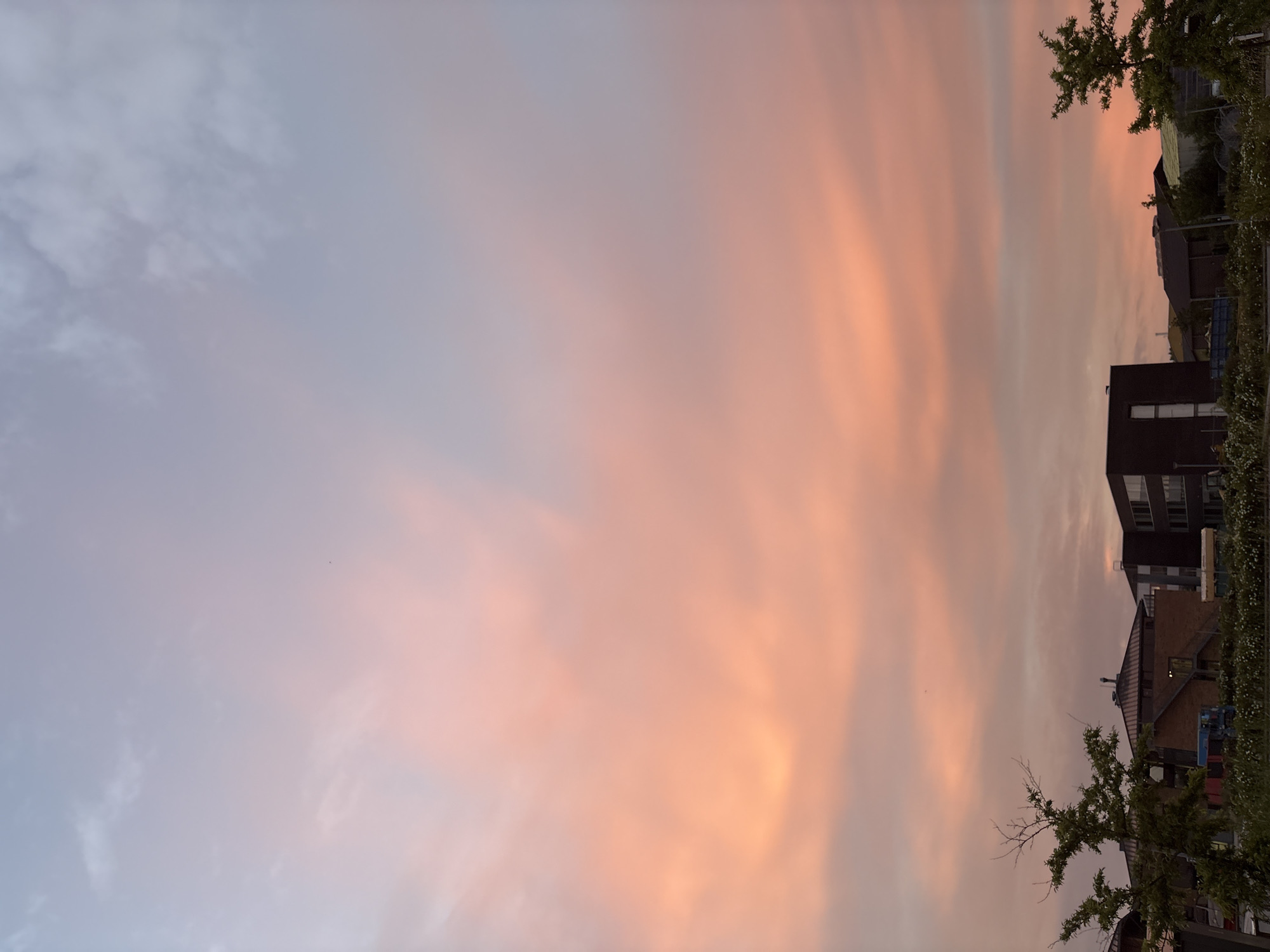 Sunset skies and electrical hardware in Hvidovre