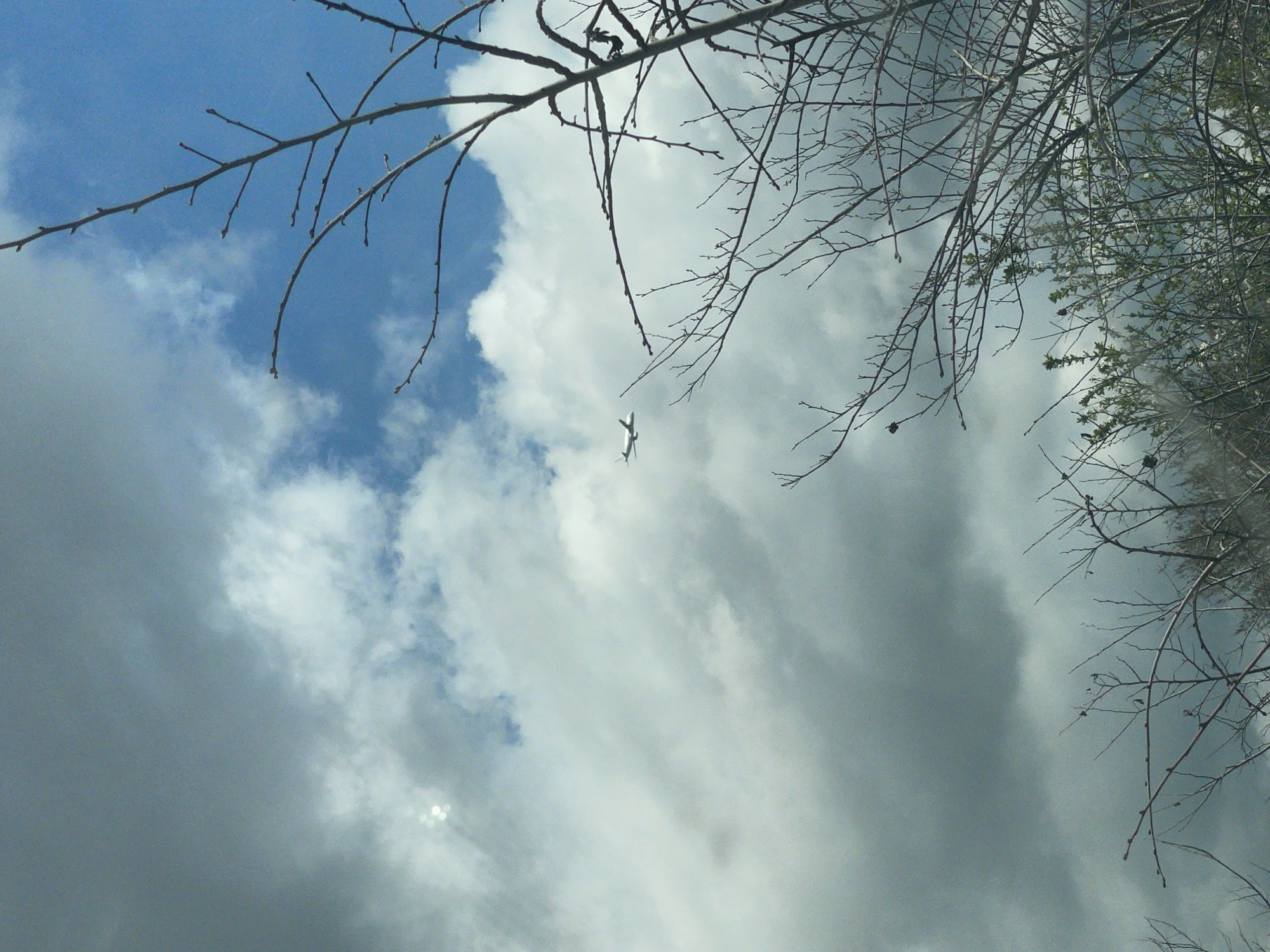 Aircraft spotted in partly cloudy skies over Varna, Bulgaria