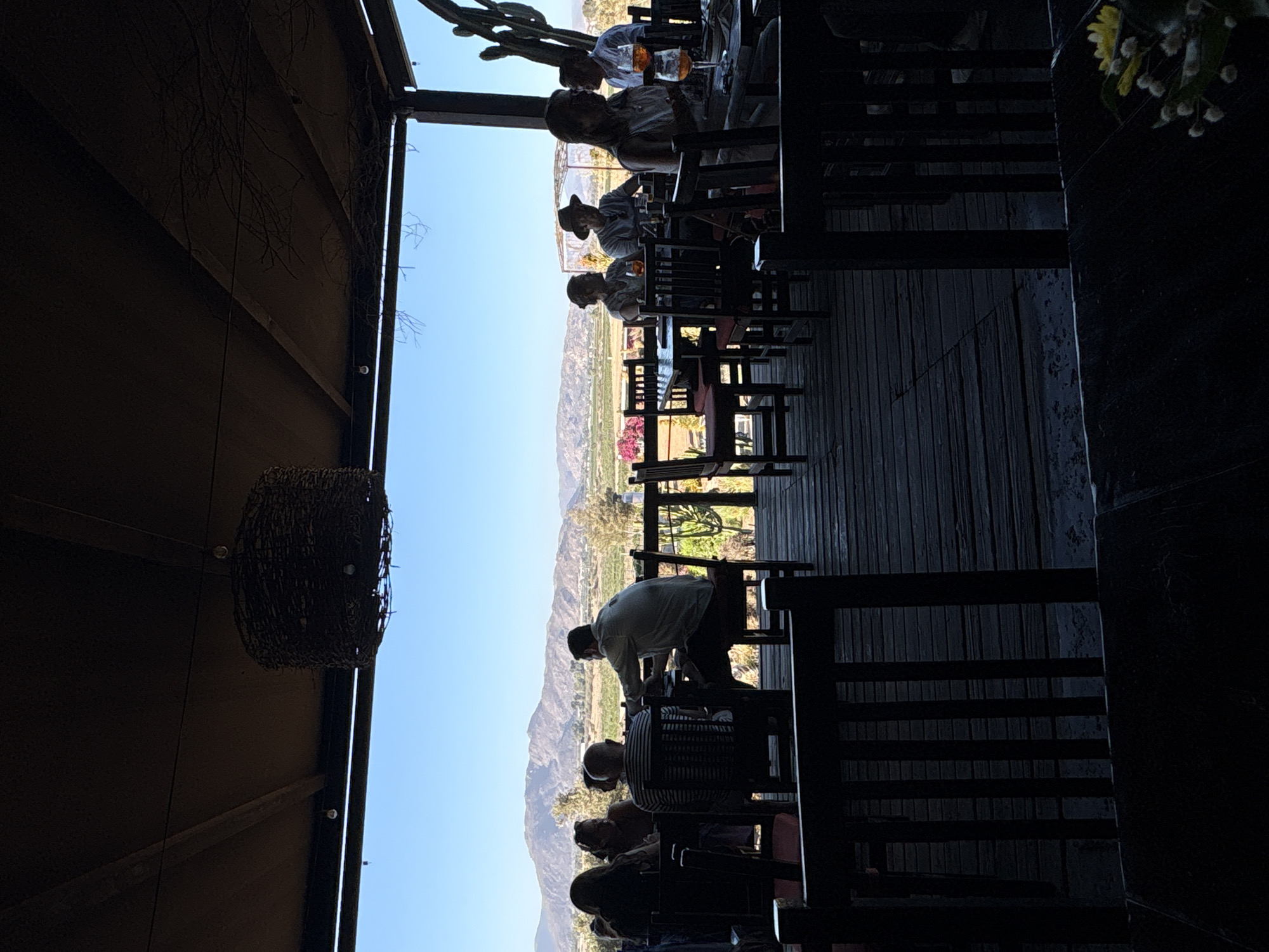 Outdoor dining with mountain views at Artículo Ciento Quince