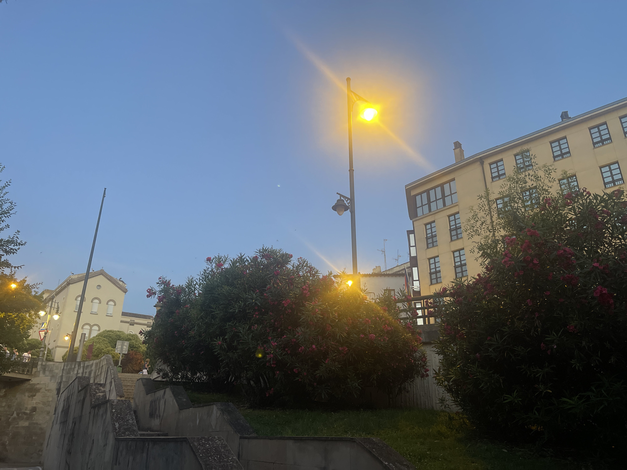 Evening stroll along the Ebro River in Logroño