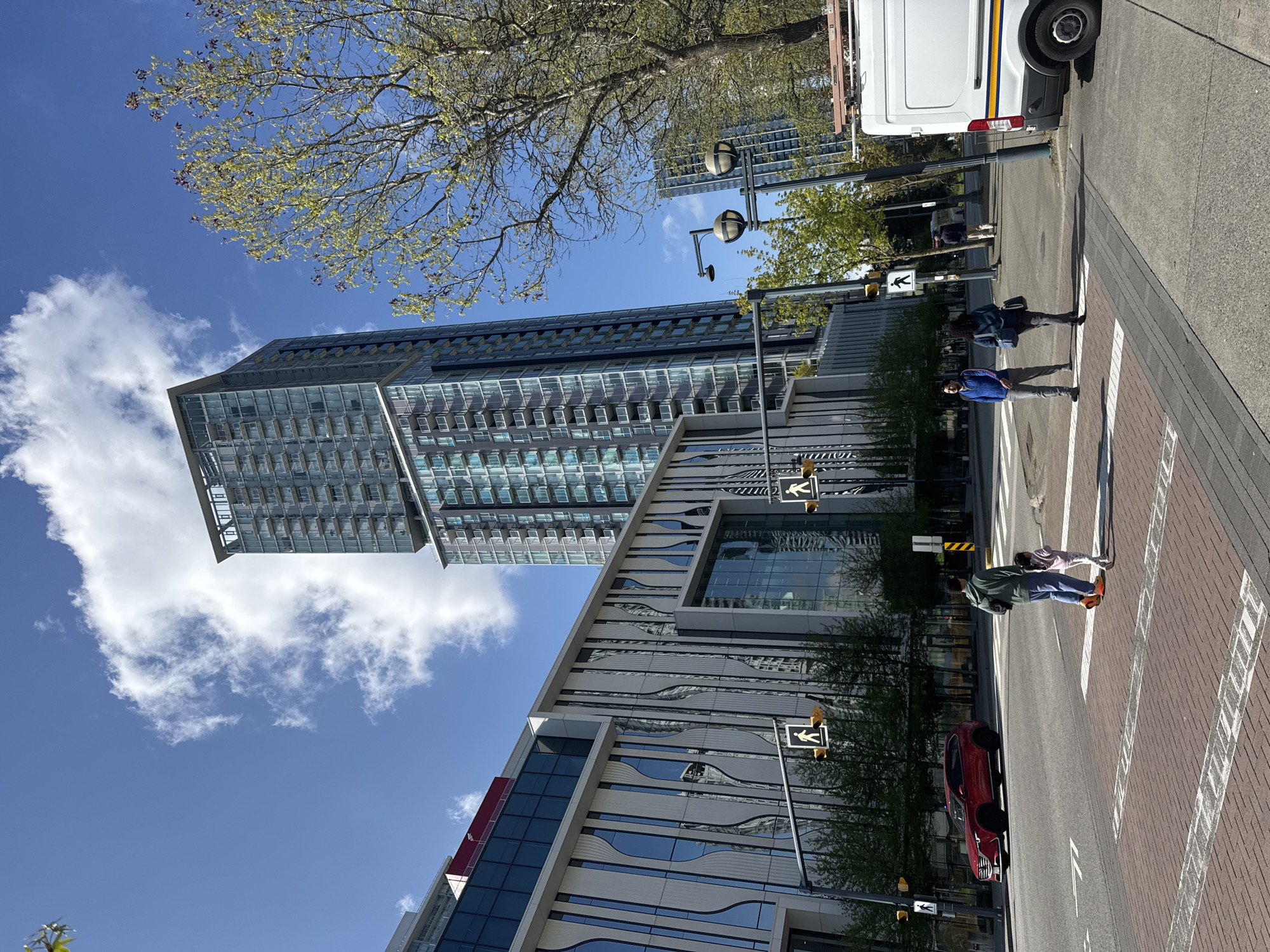 Spring street scene documented in Surrey, Canada