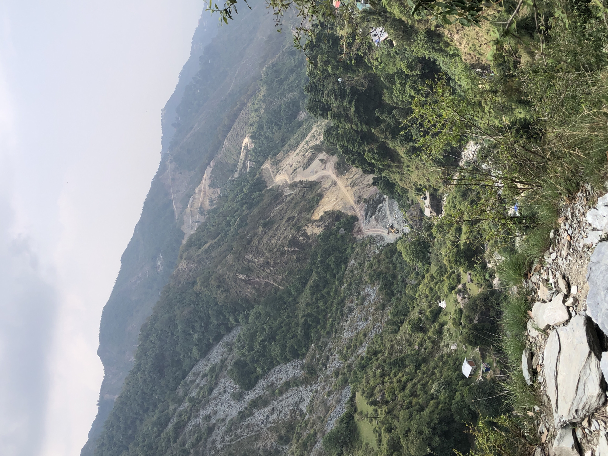 Morning hike documented through Bhagsu's mountainous trails and vegetation
