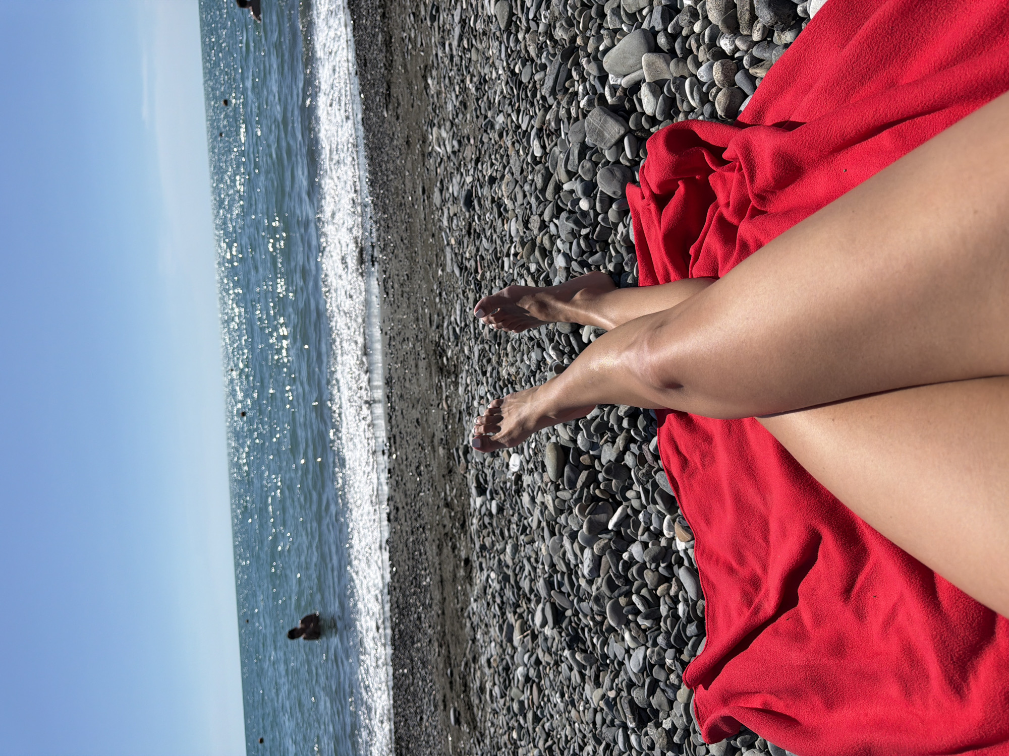 Beach day and boardwalk browsing along the Sochi waterfront