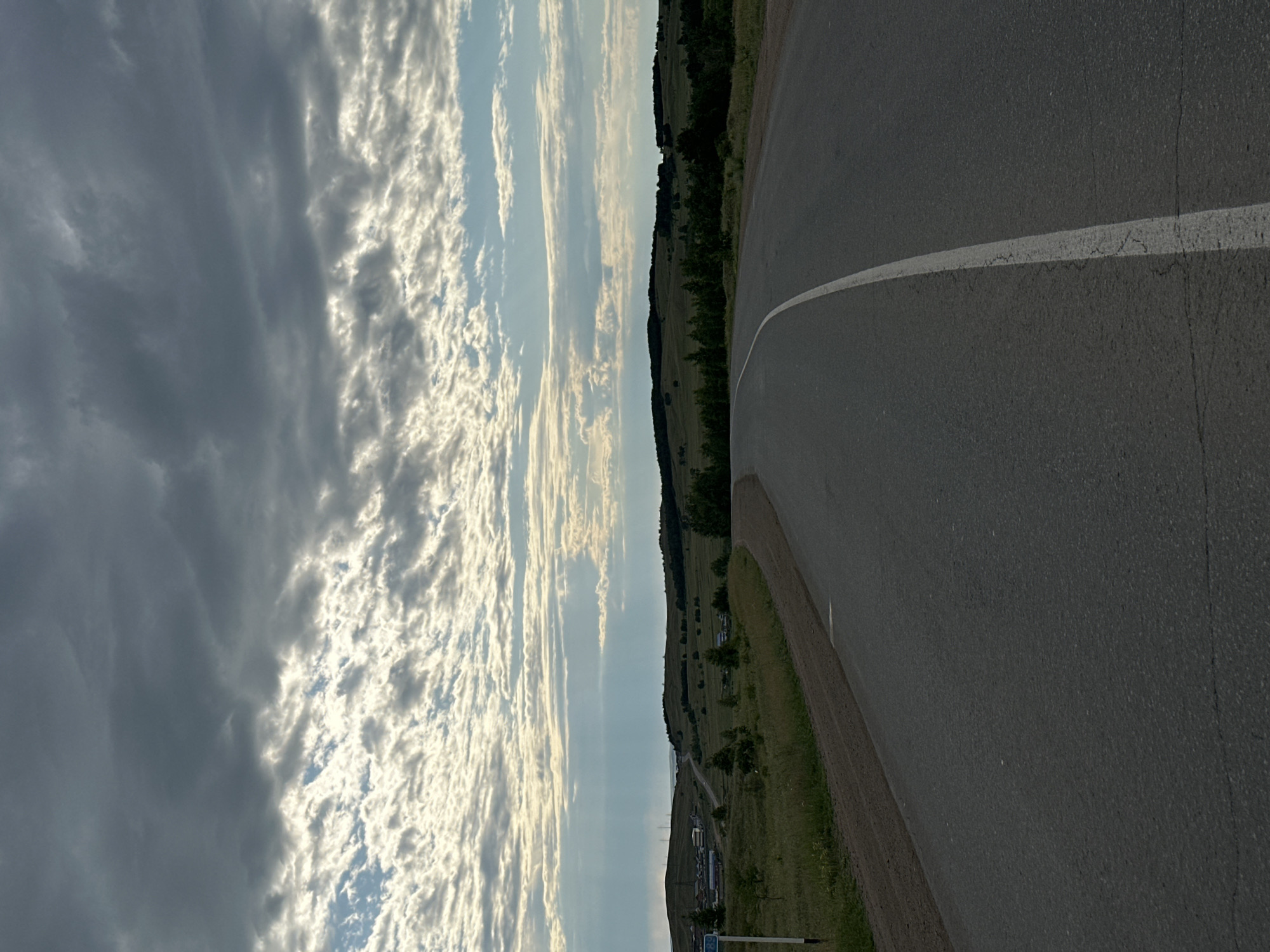Rural road documented near Kokshetau, Kazakhstan