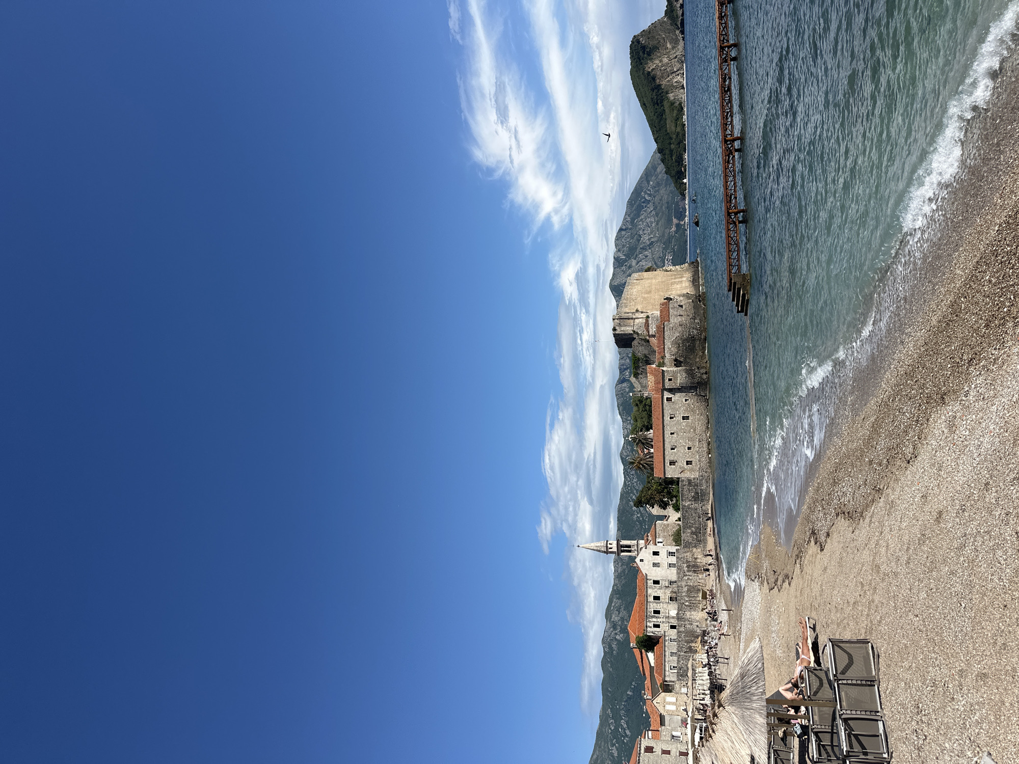 Tourist explores Budva's old town, beaches and landmarks