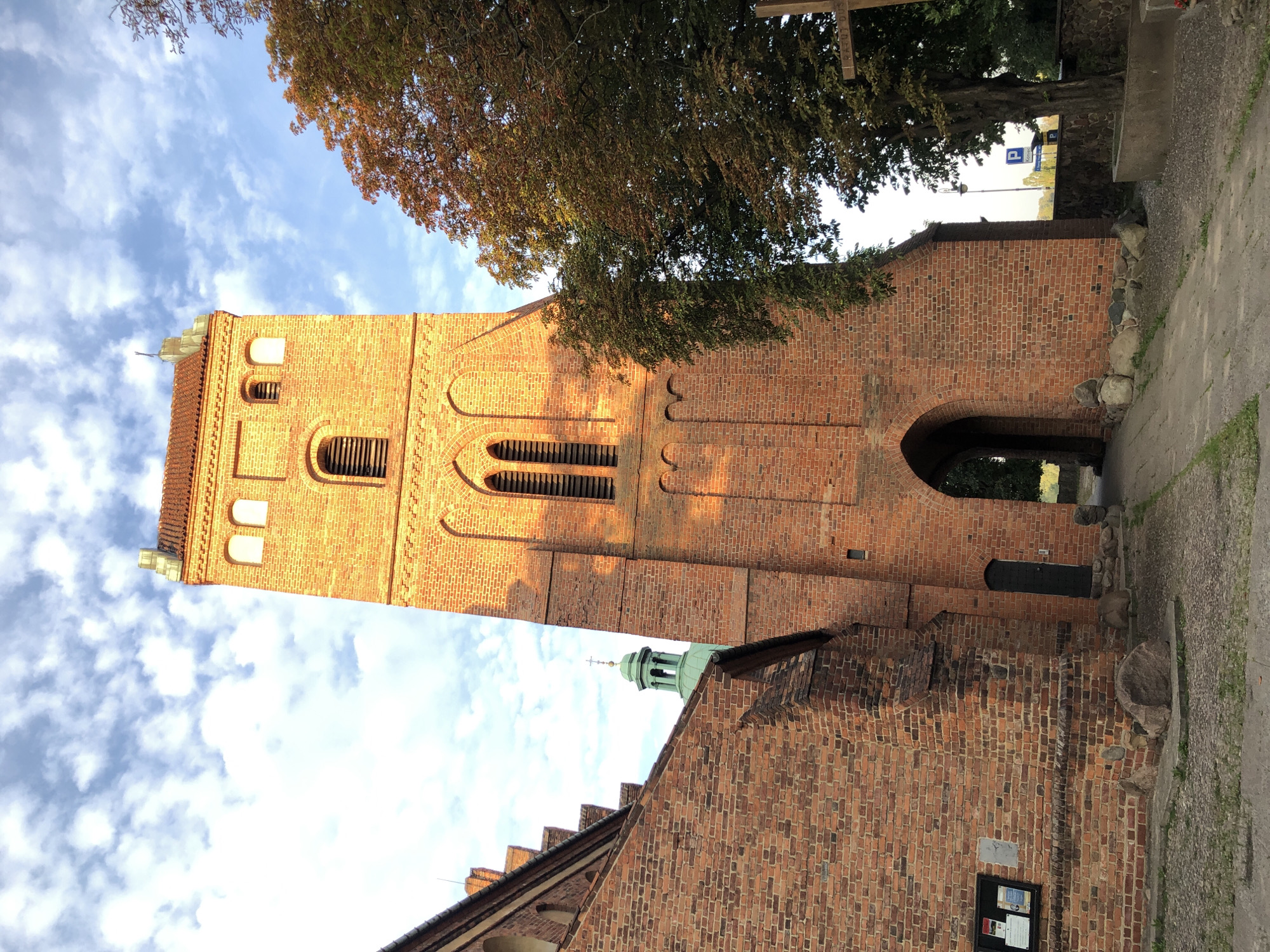 Warsaw Old Town churches and landmarks, day into night
