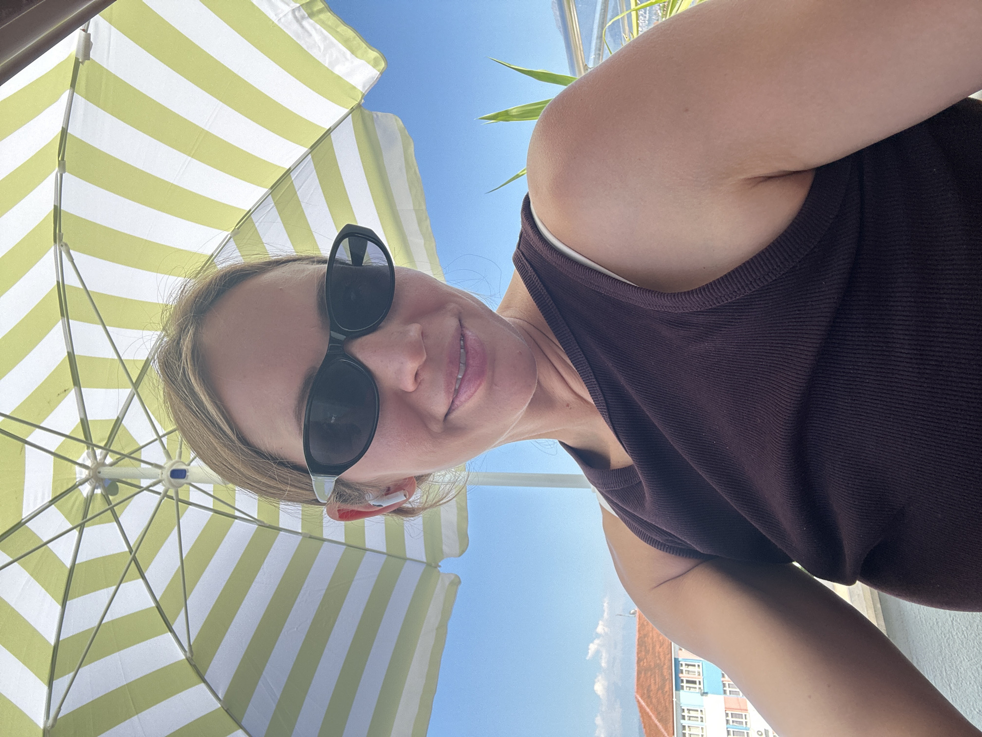 Relaxing in Fethiye with mountains in the backdrop