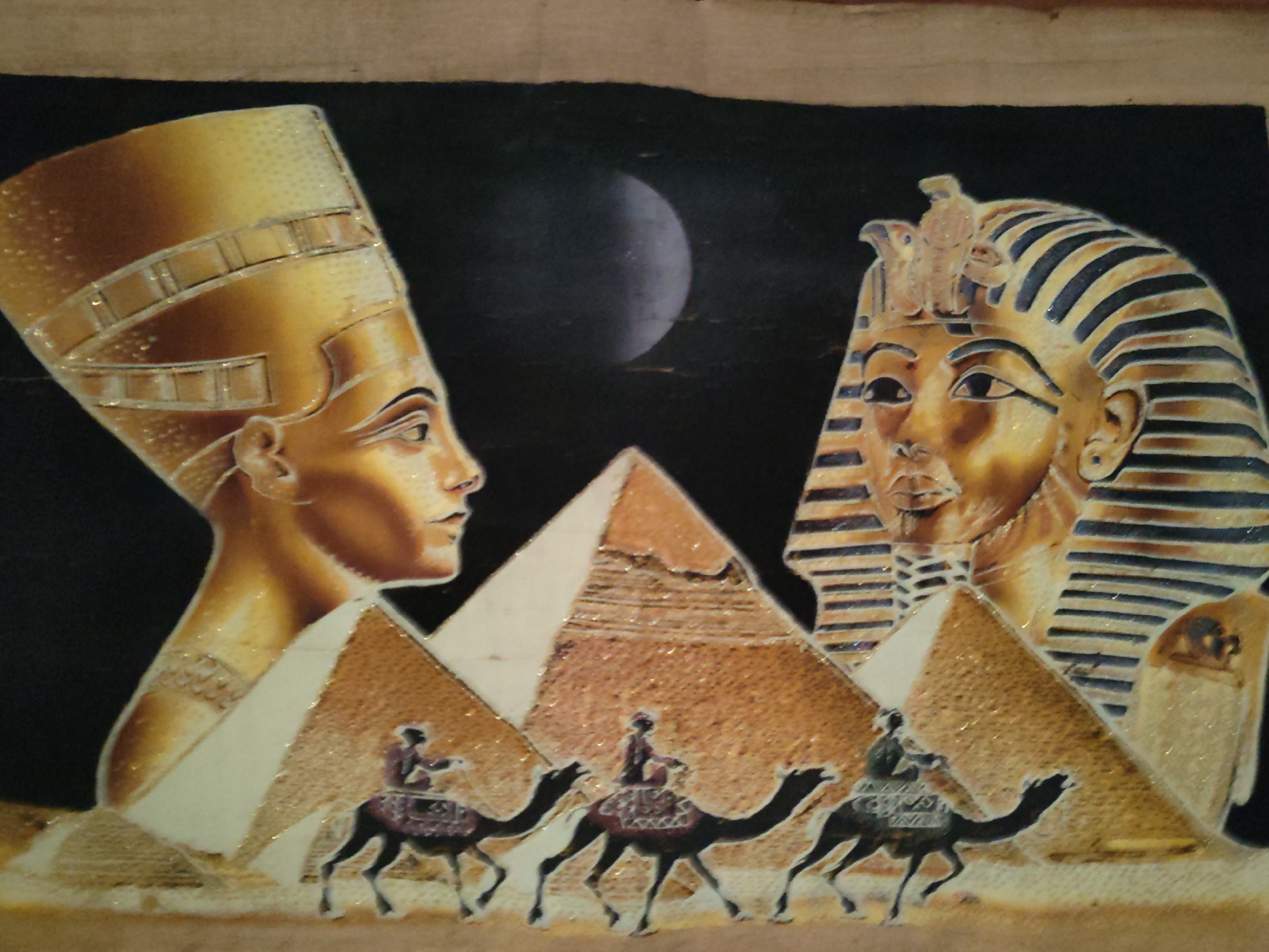Egyptian-themed artwork observed in Minsk, Belarus