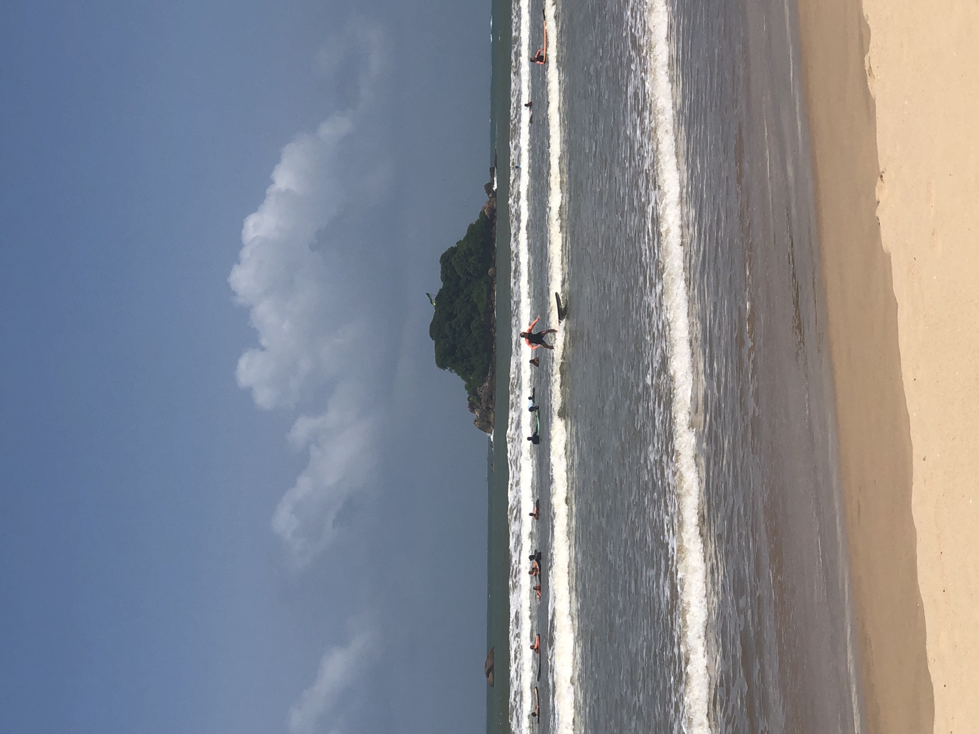 Surf activity along Sri Lanka's southern coast
