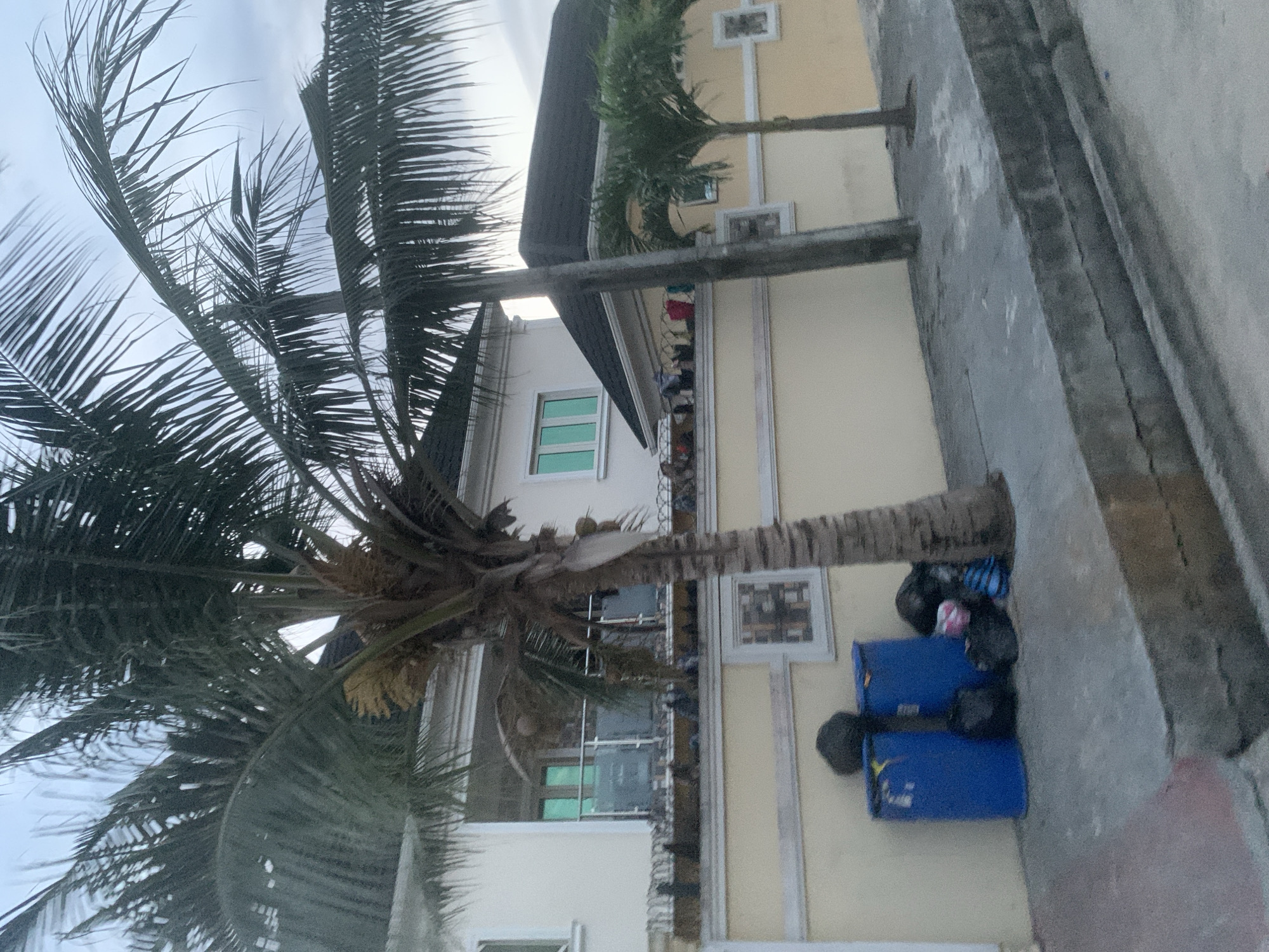 Residential street scene captured in Lekki, Nigeria