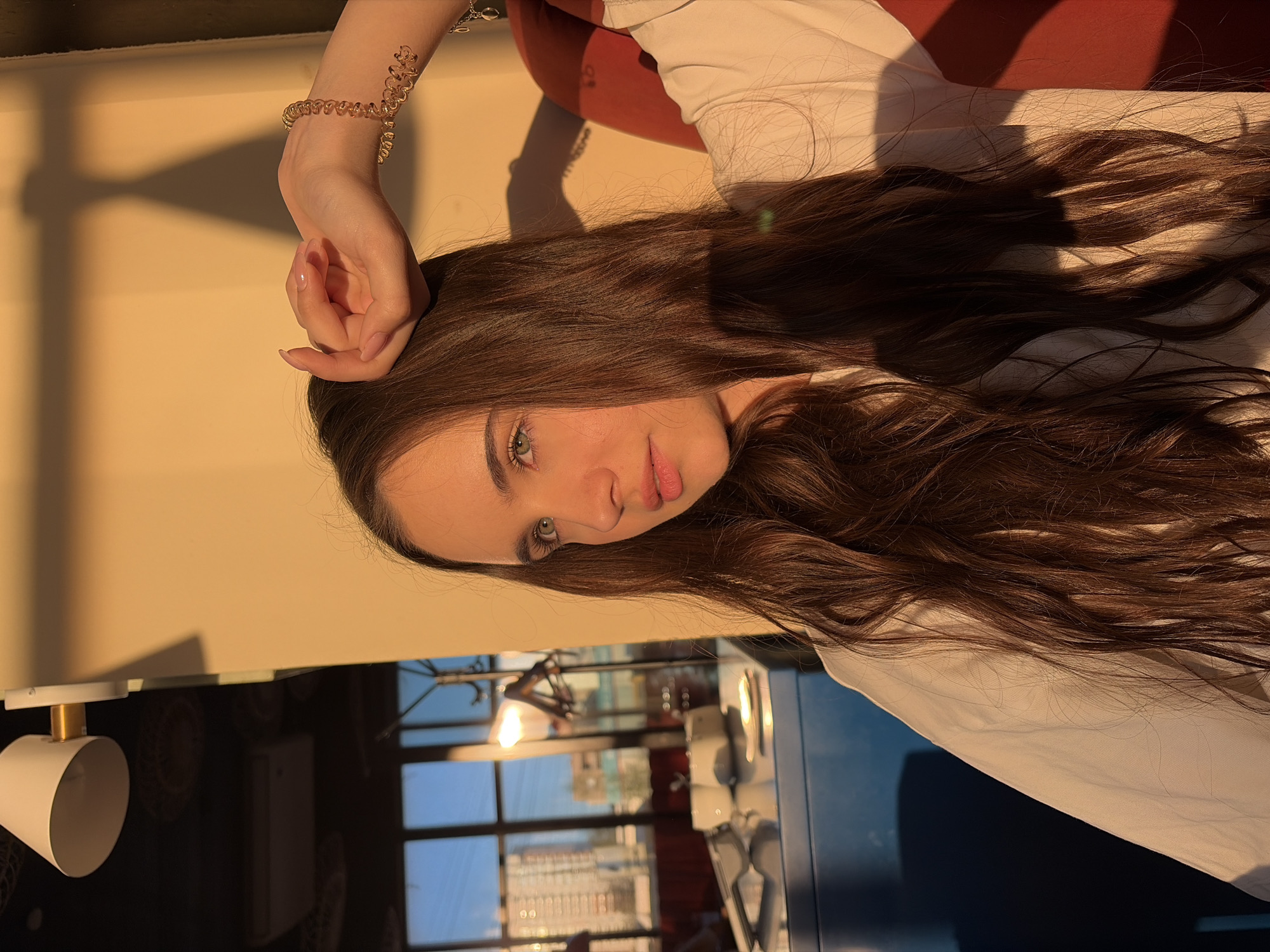 Casual indoor photography session captured in Izhevsk apartment