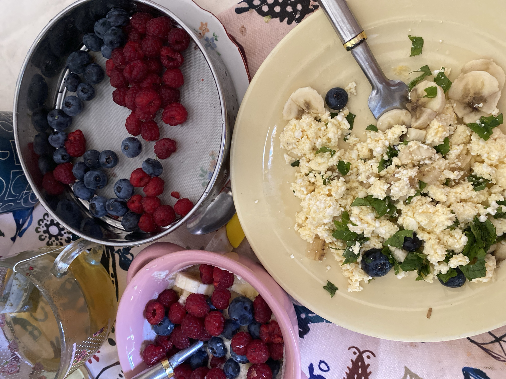 Quiet Tbilisi morning: breakfast, cats, and open sky