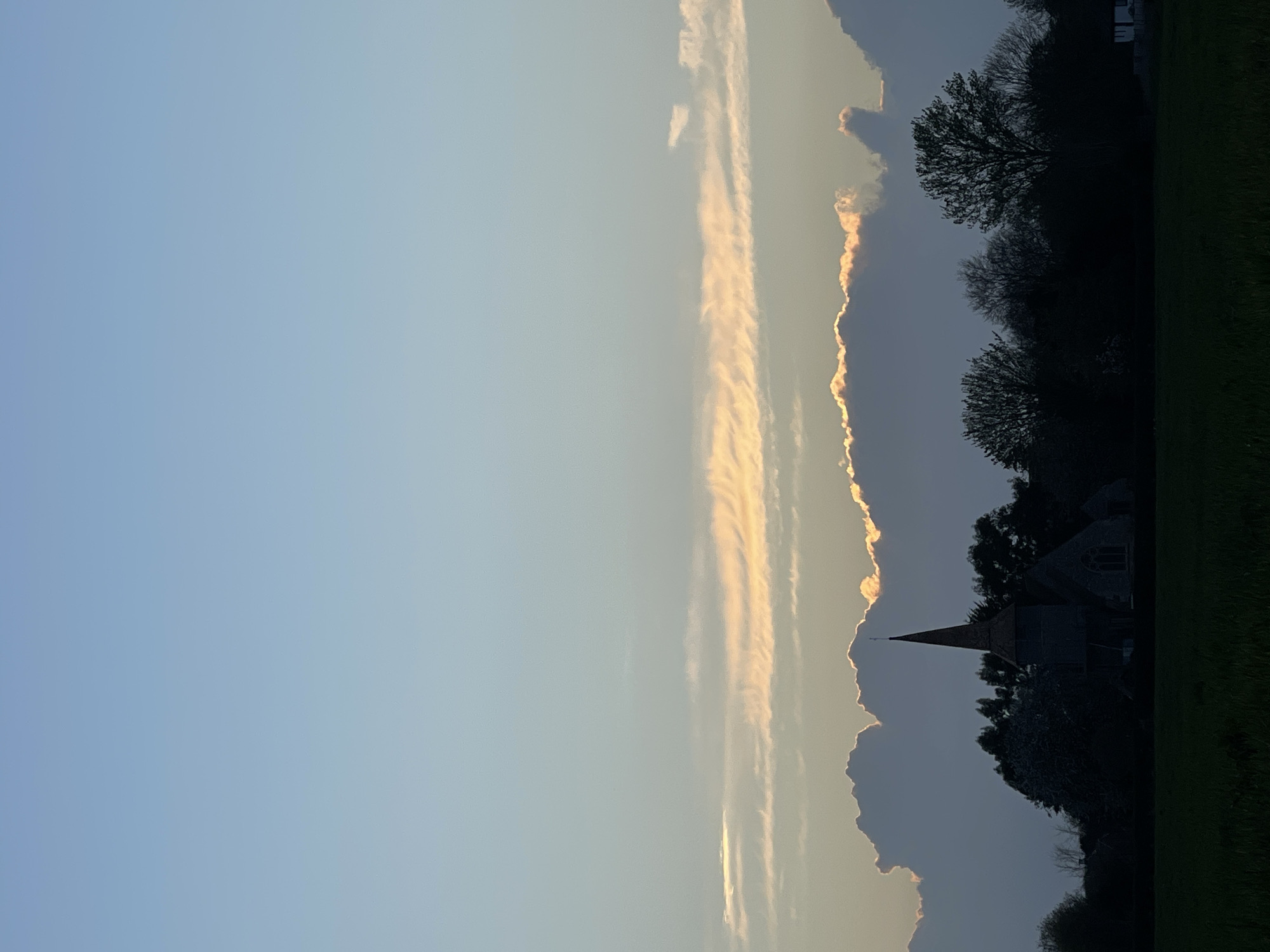 Maidstone evening: church sunset views and homemade baked goods