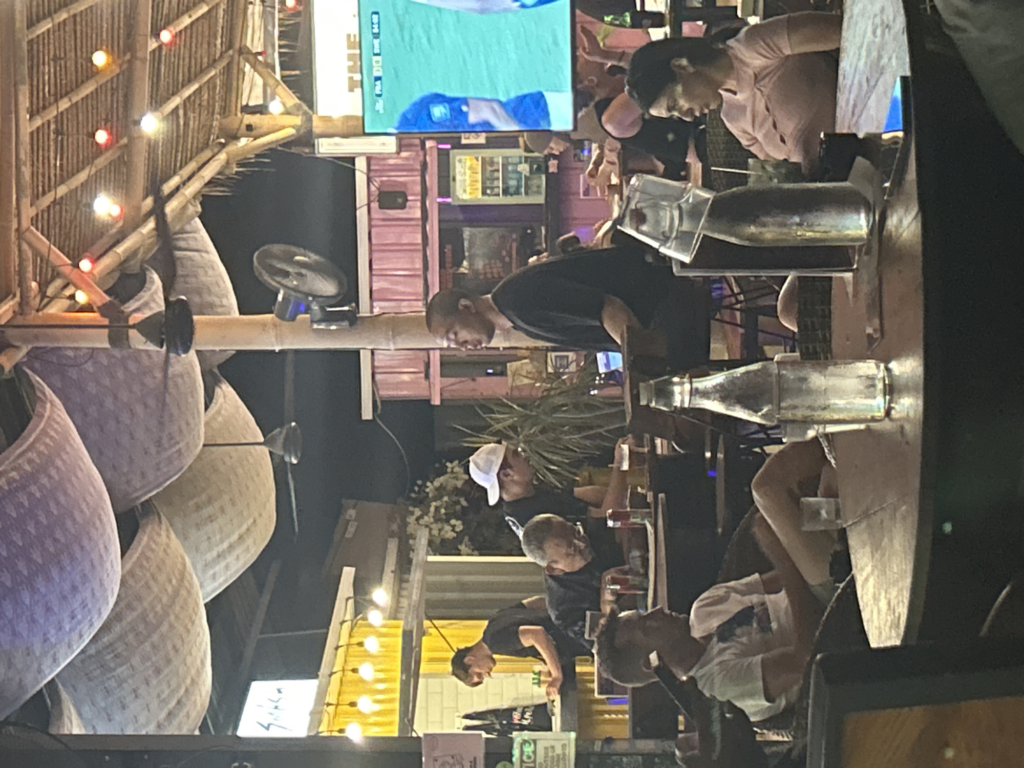 Kuta nights: bars, soccer screens, and street food stalls