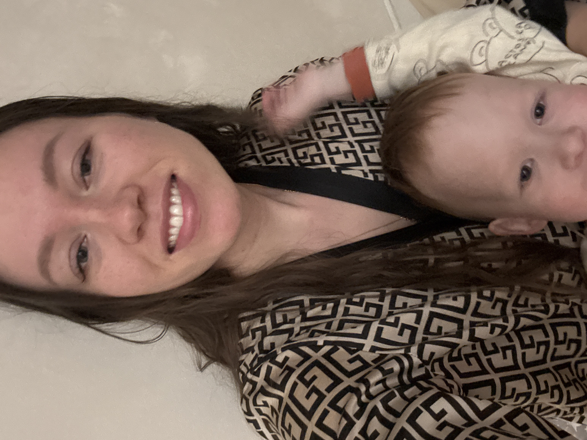 Mother and toddler share family moments in Ferma home