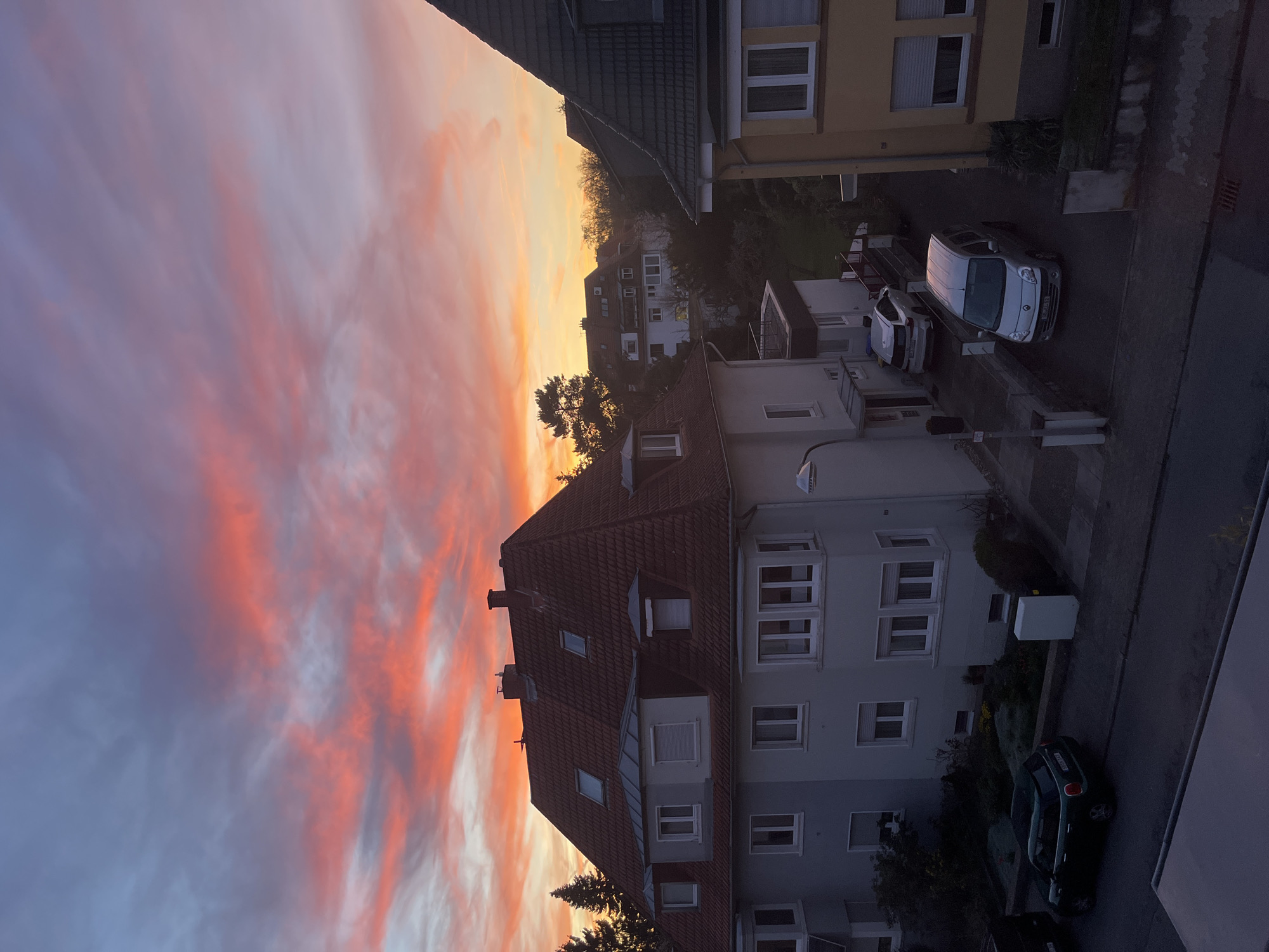 Quiet evening at home captured in Saarbrücken attic apartment