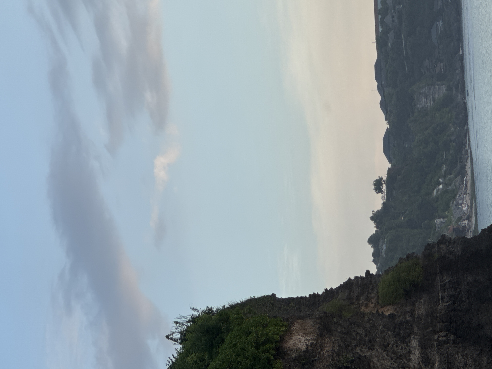 Coastal cliff landscape observed in Kuta Selatan, Indonesia