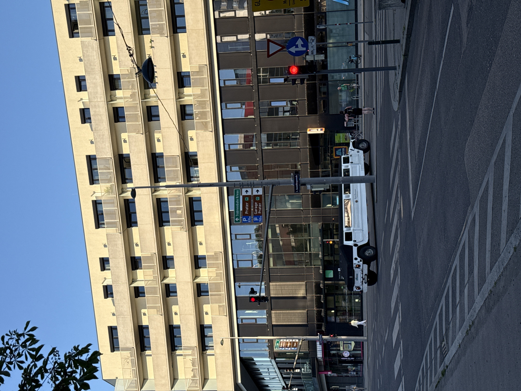 Vienna street scenes captured including Prater ride and luxury limousine