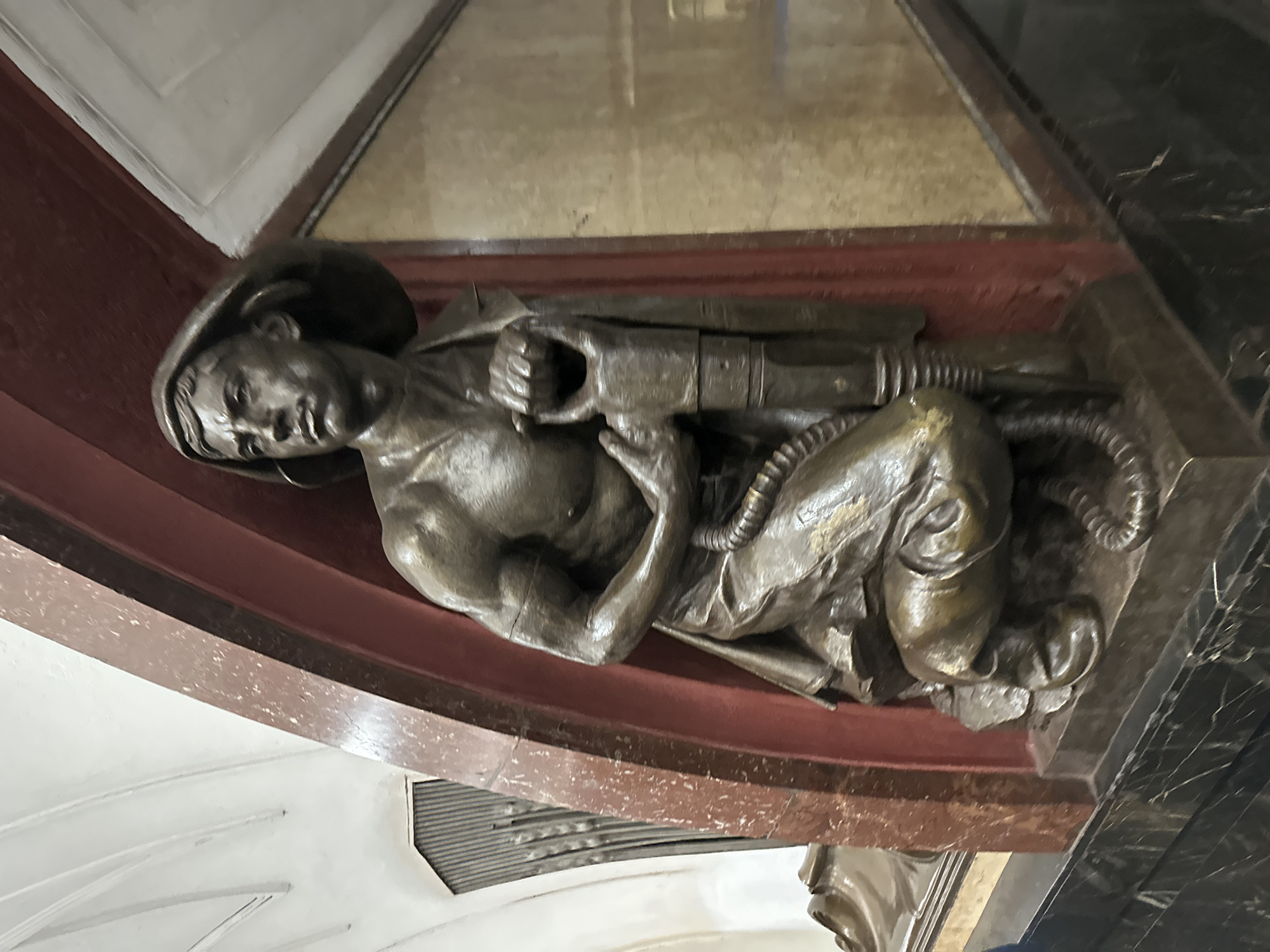 Inside Mayakovskaya: Moscow metro station's bronze sculptures and ornate ceilings
